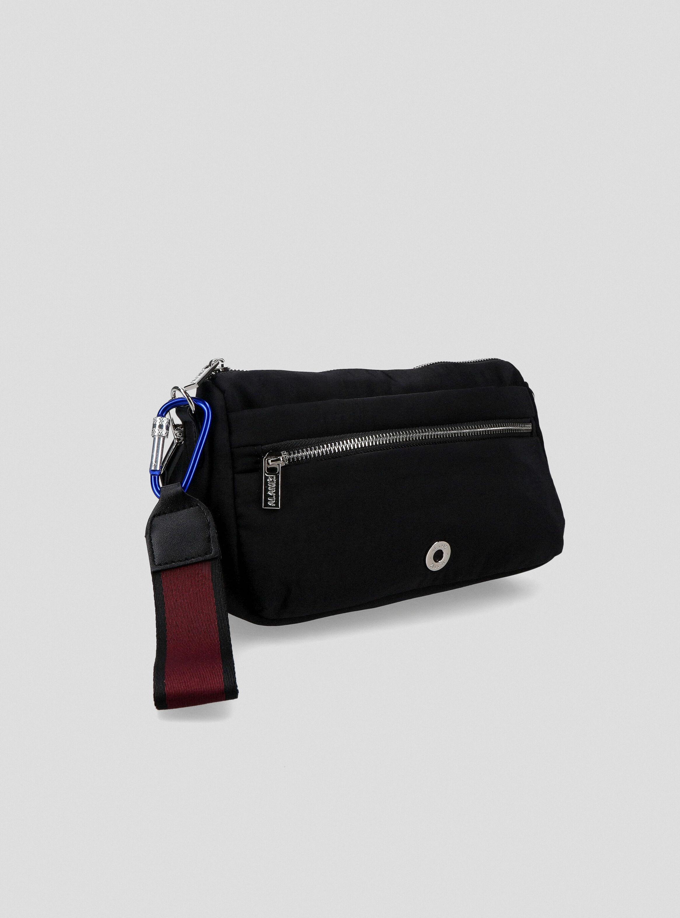 Cartera Crossbody textil con Cierre Metálico-2