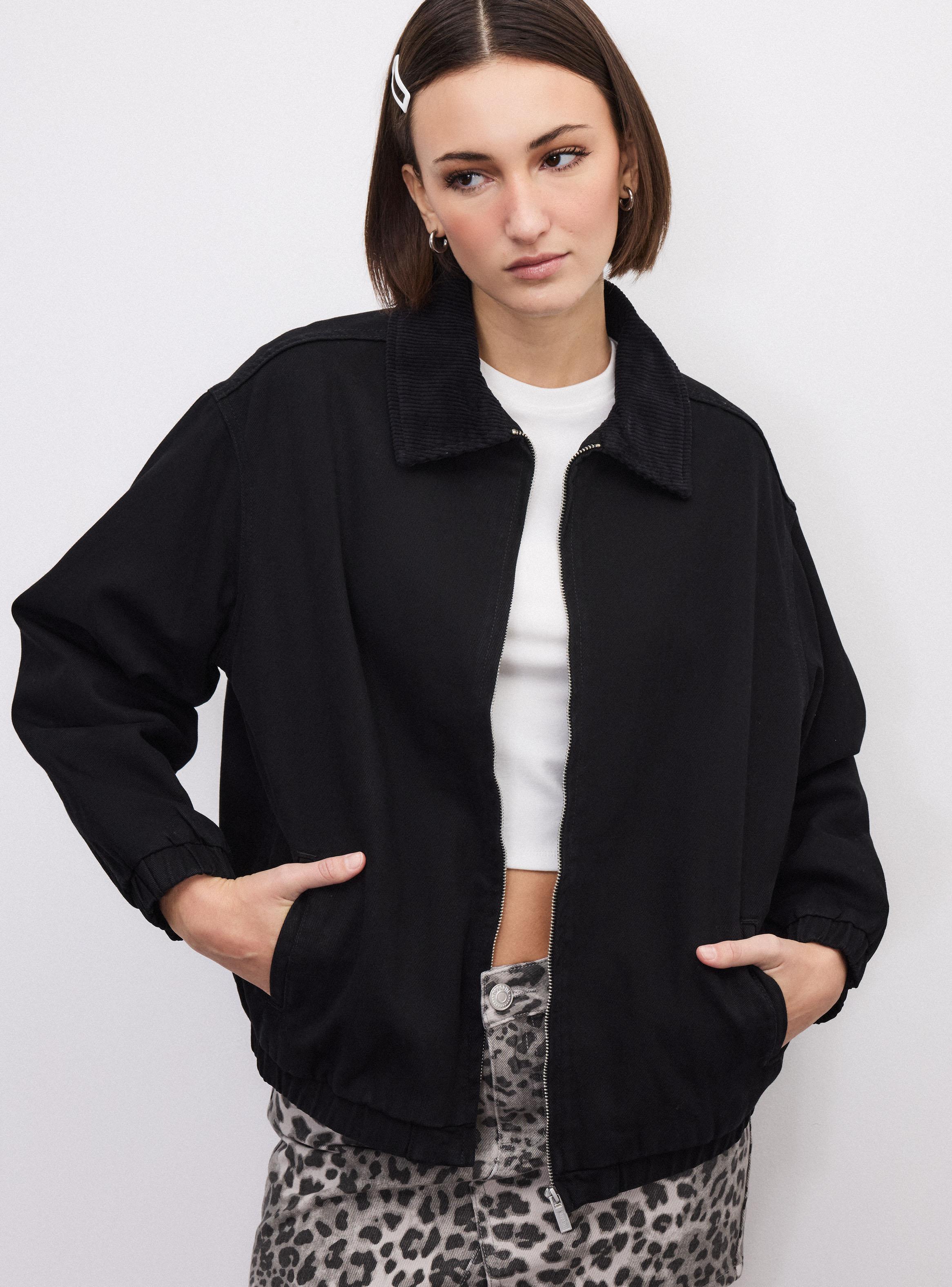 Chaqueta Color Cuello Pana-2