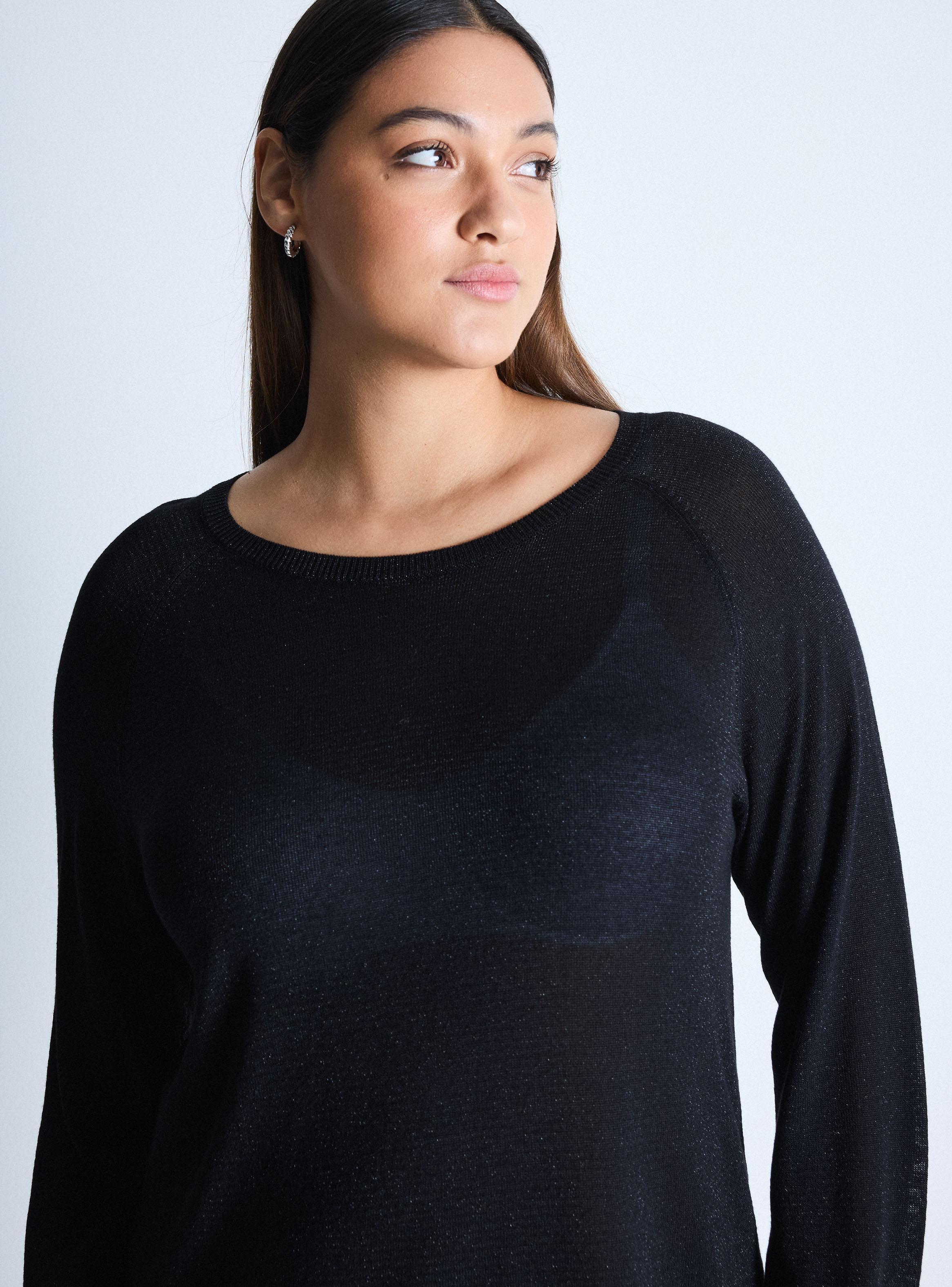 Sweater Punto Fino Metalizado Curvy-2