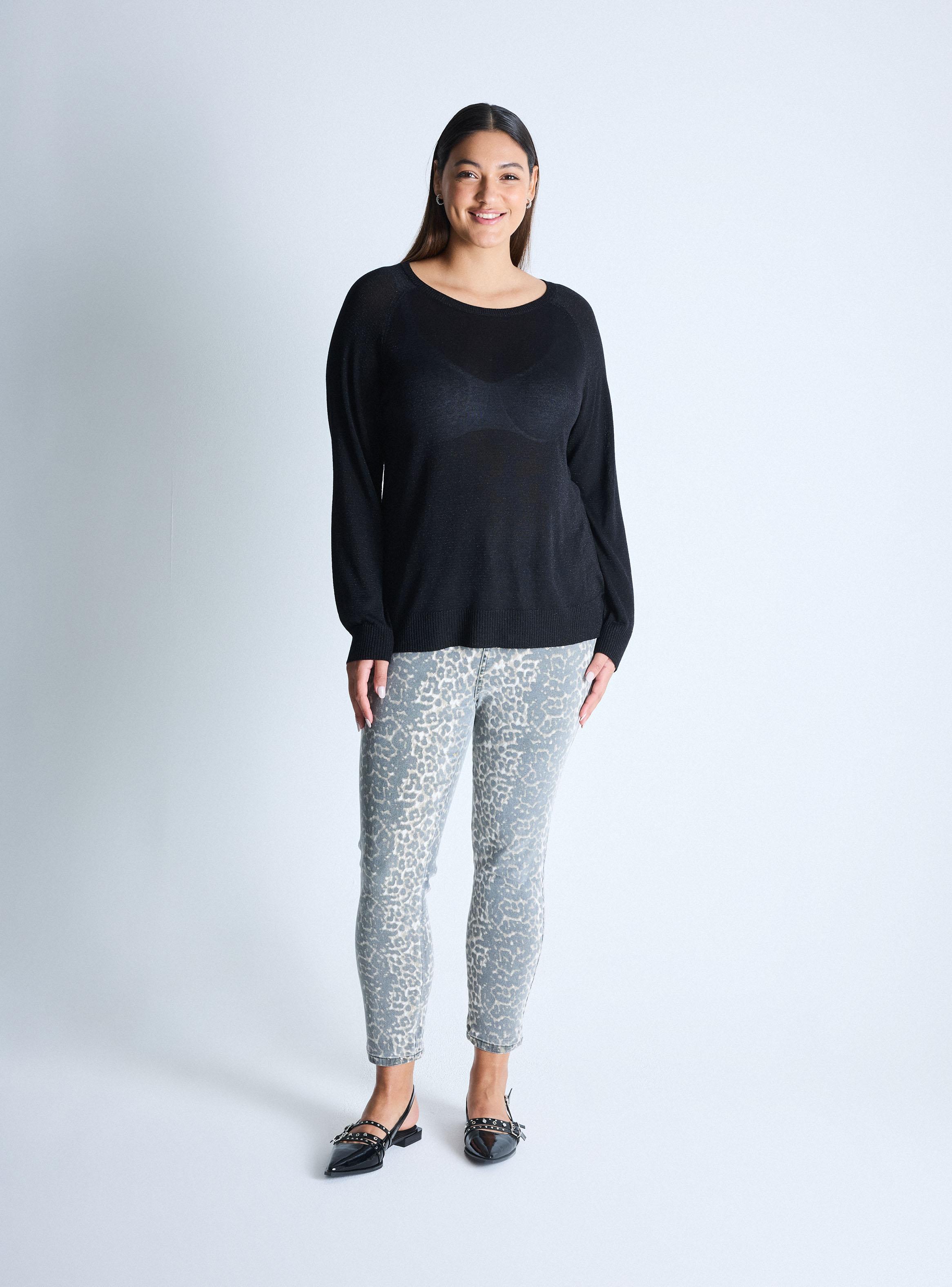 Sweater Punto Fino Metalizado Curvy-4