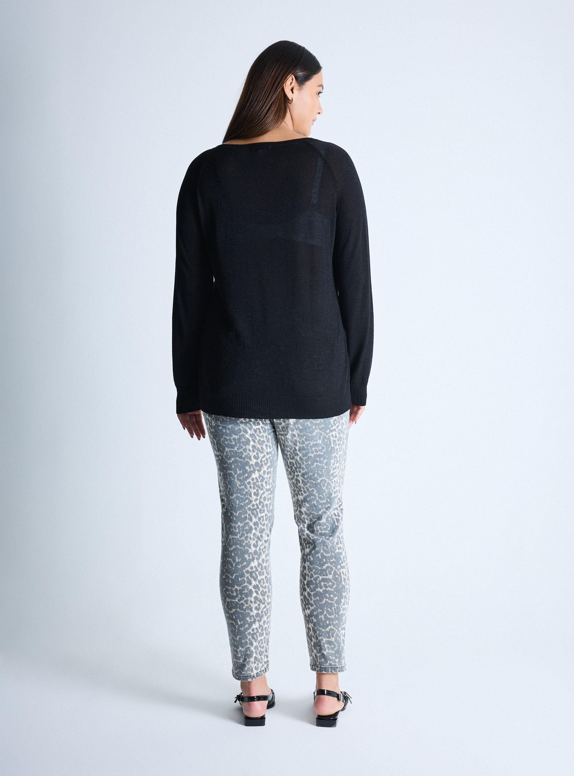 Sweater Punto Fino Metalizado Curvy-5