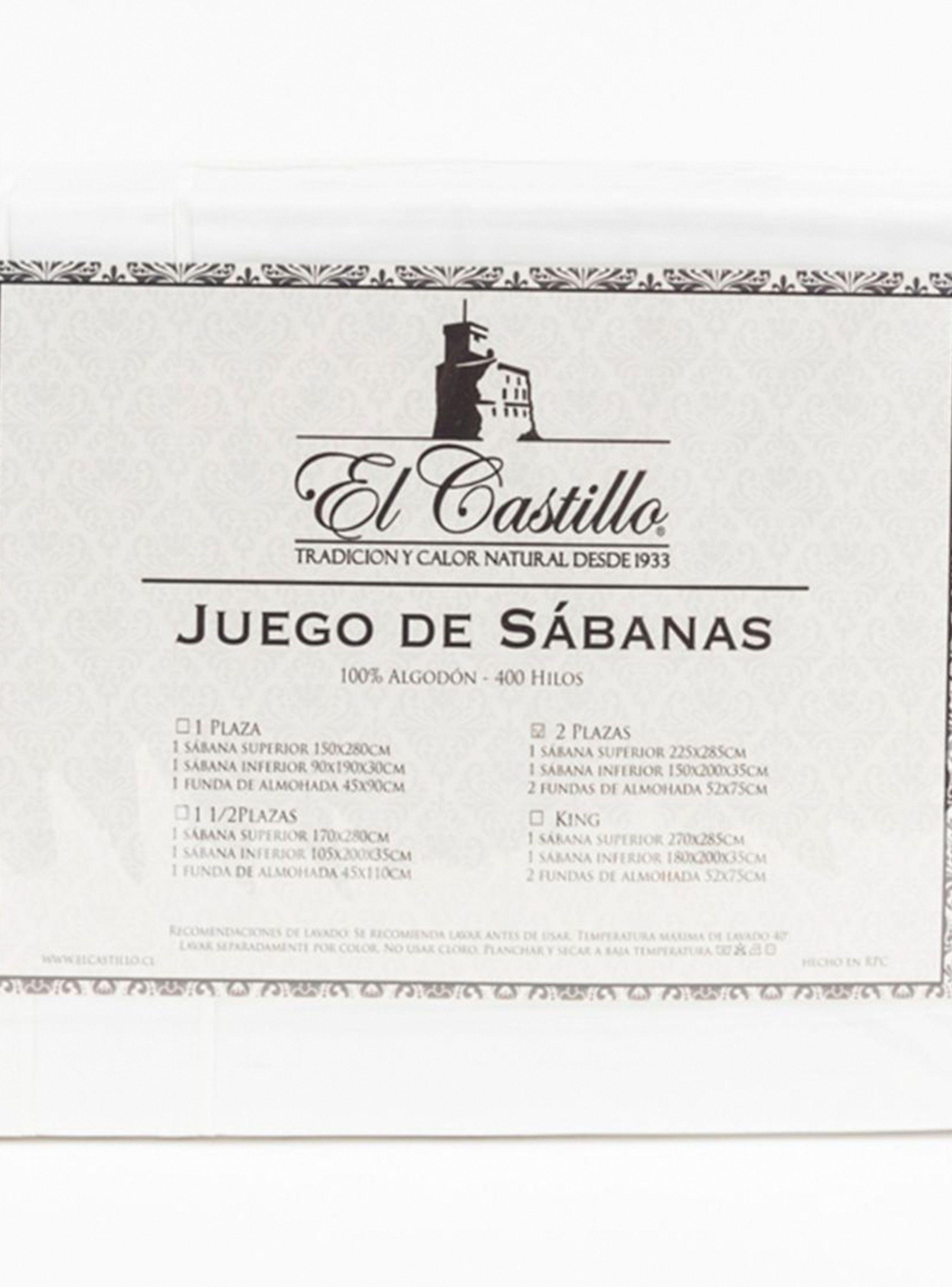 Sábanas King El Castillo 400 Hilos Gbl-0