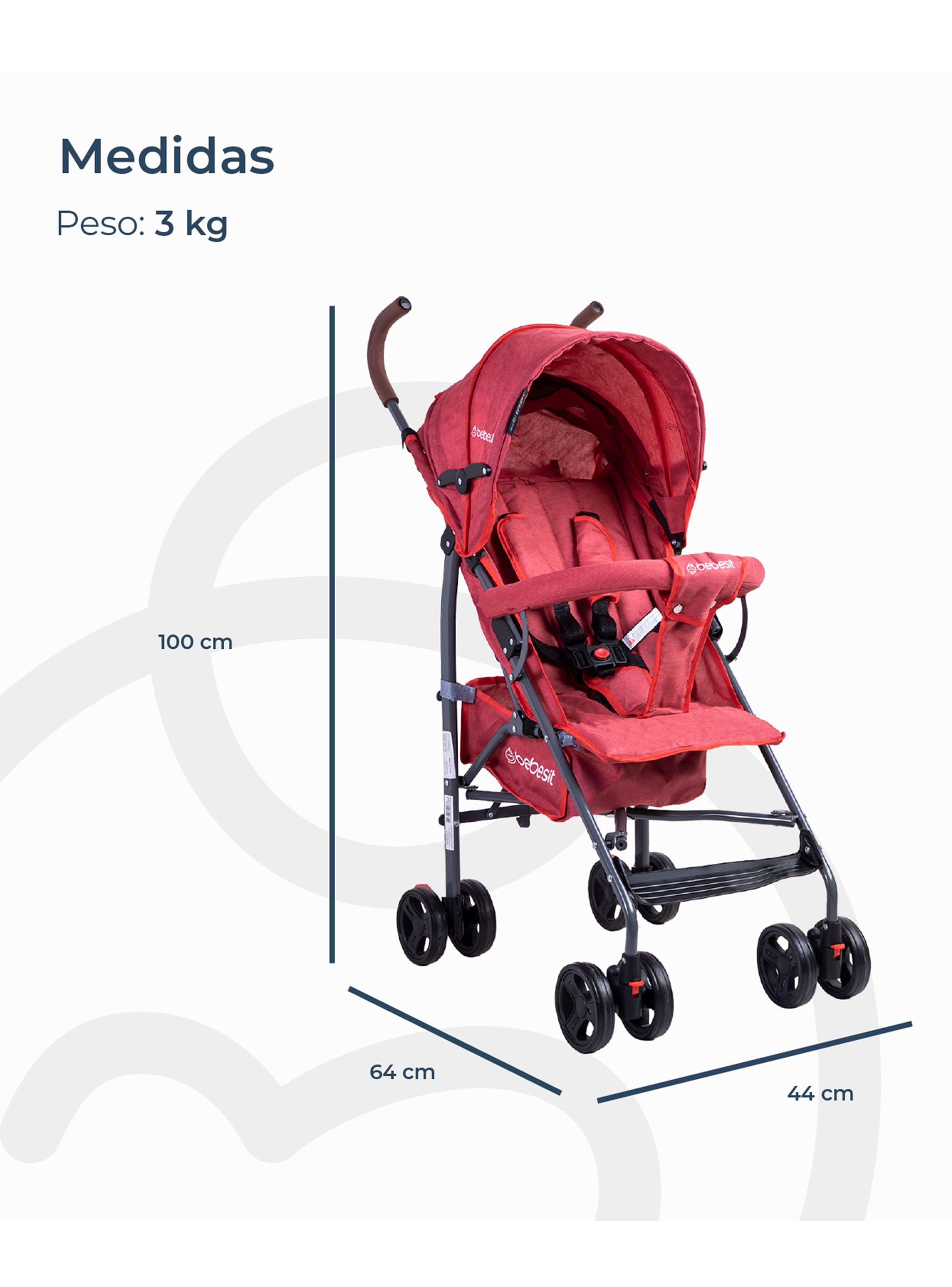 Coche Paragua 5126Sxl Rojo-1