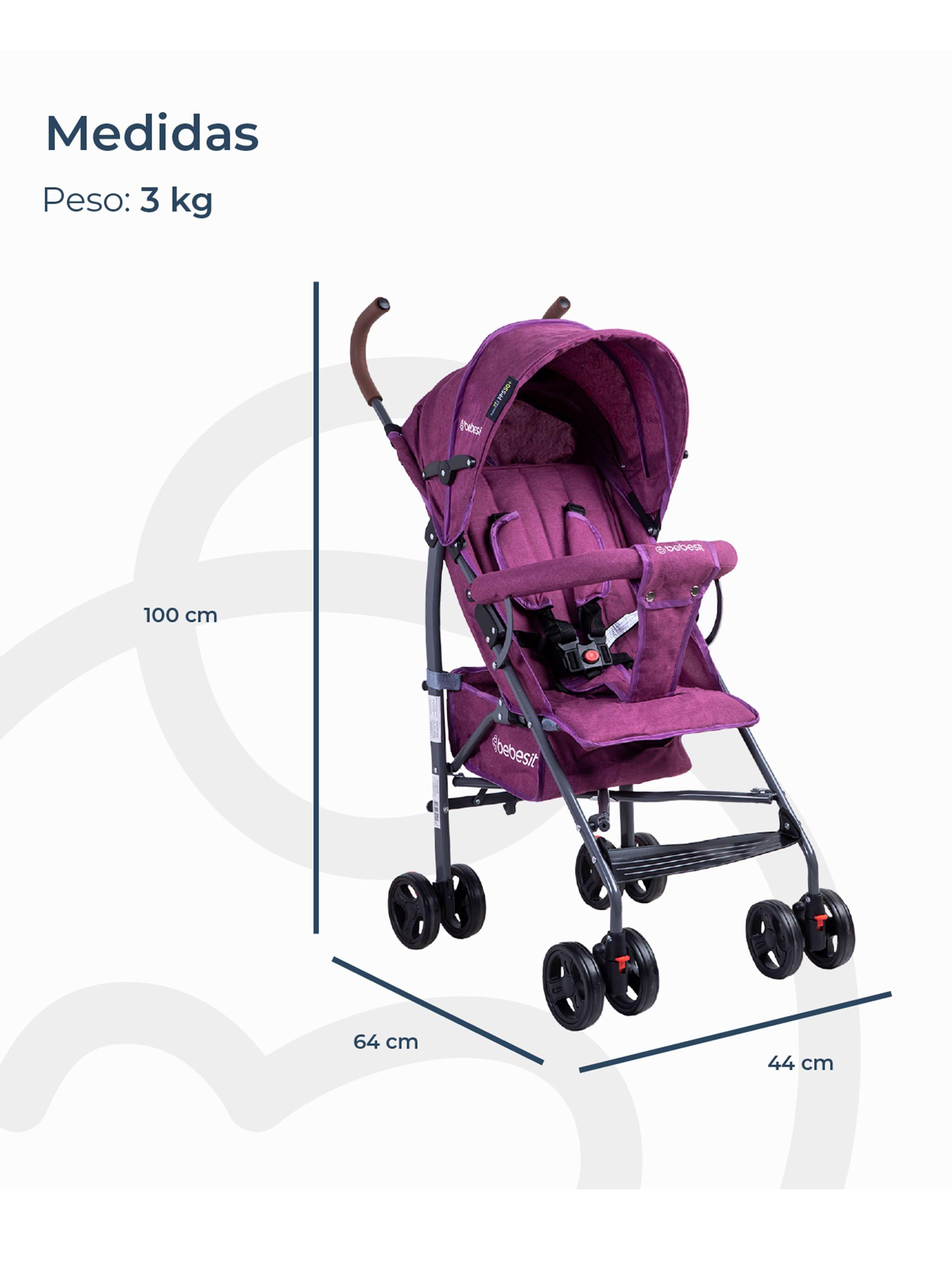 Coche Paragua 5126Sxl Rosa-1