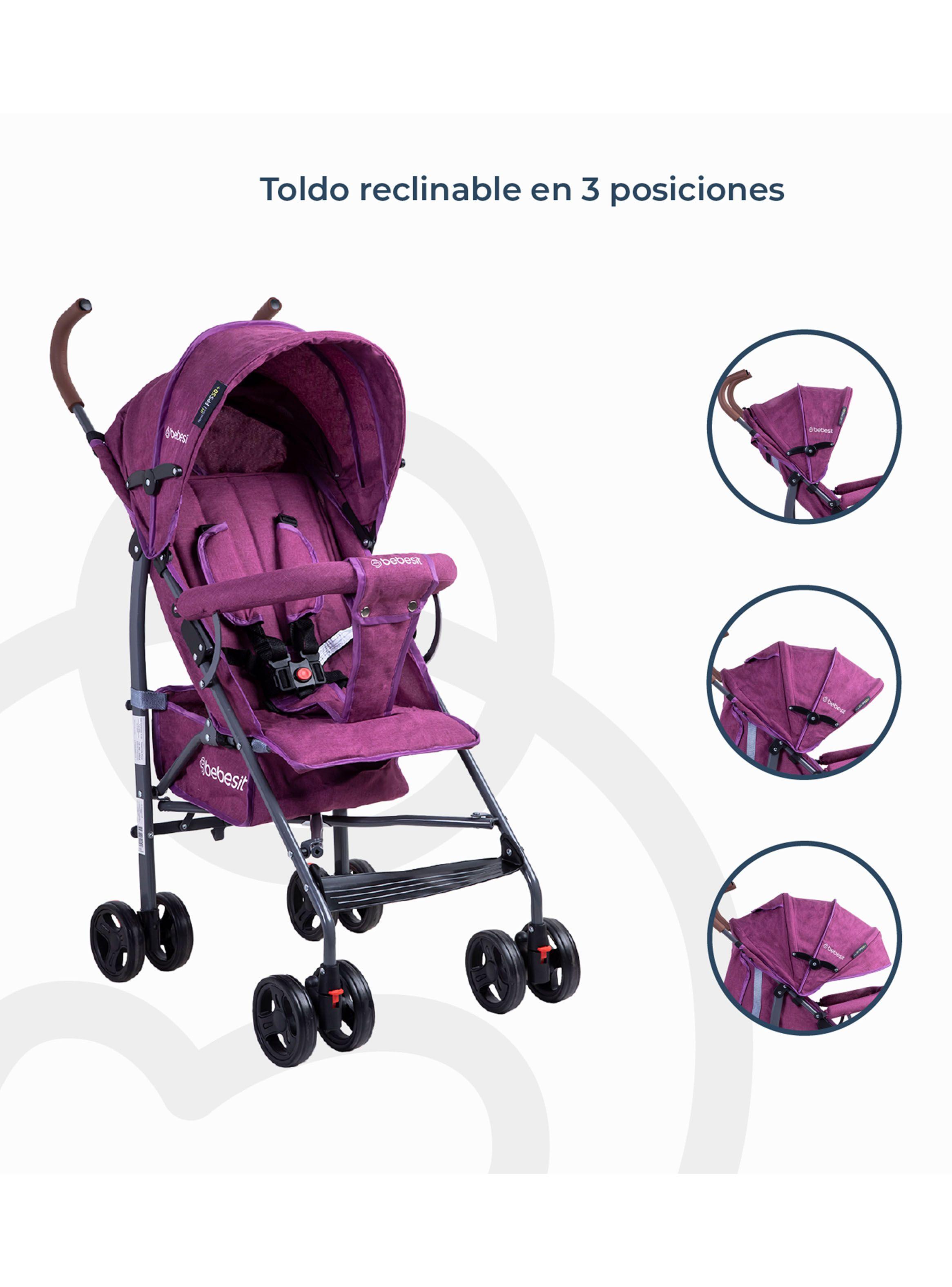 Coche Paragua 5126Sxl Rosa-4