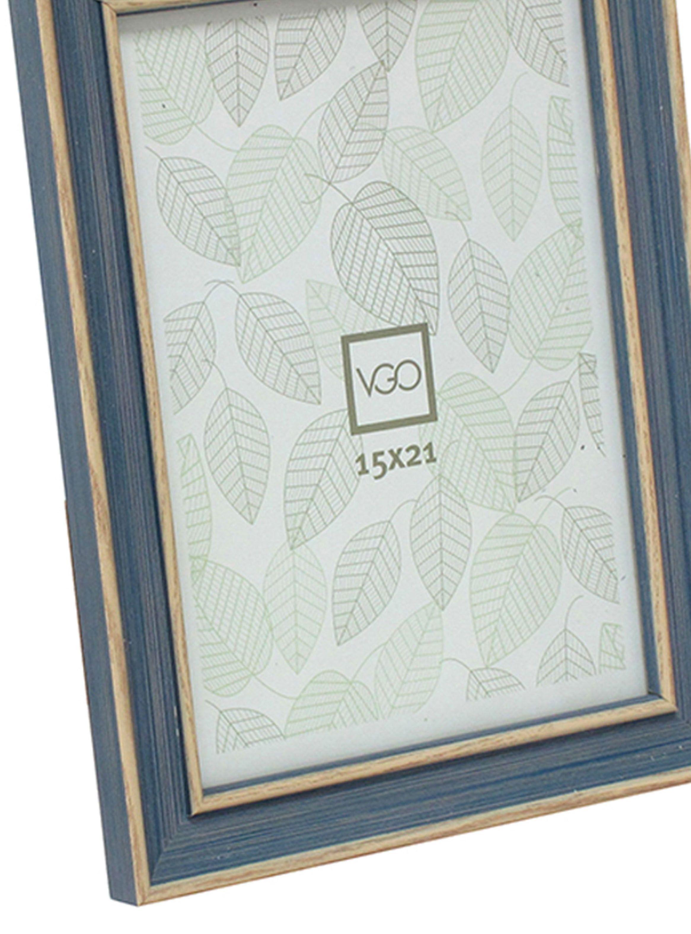 Marco Foto Azul 20 x 25 cm Símil Madera VGO-1