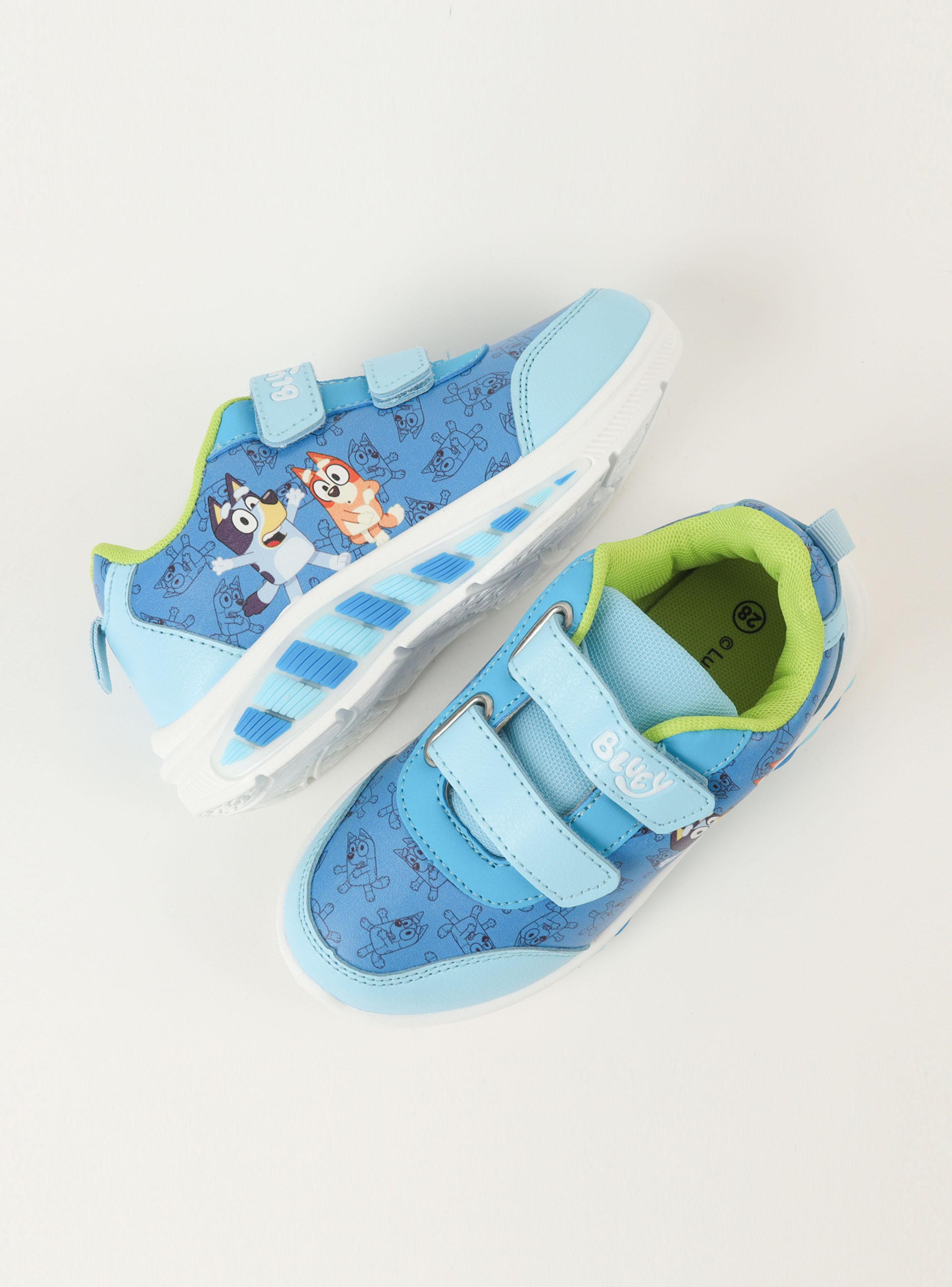 Zapatilla Urbana Full Print Line Bluey Niño Toddlero  Luces-3