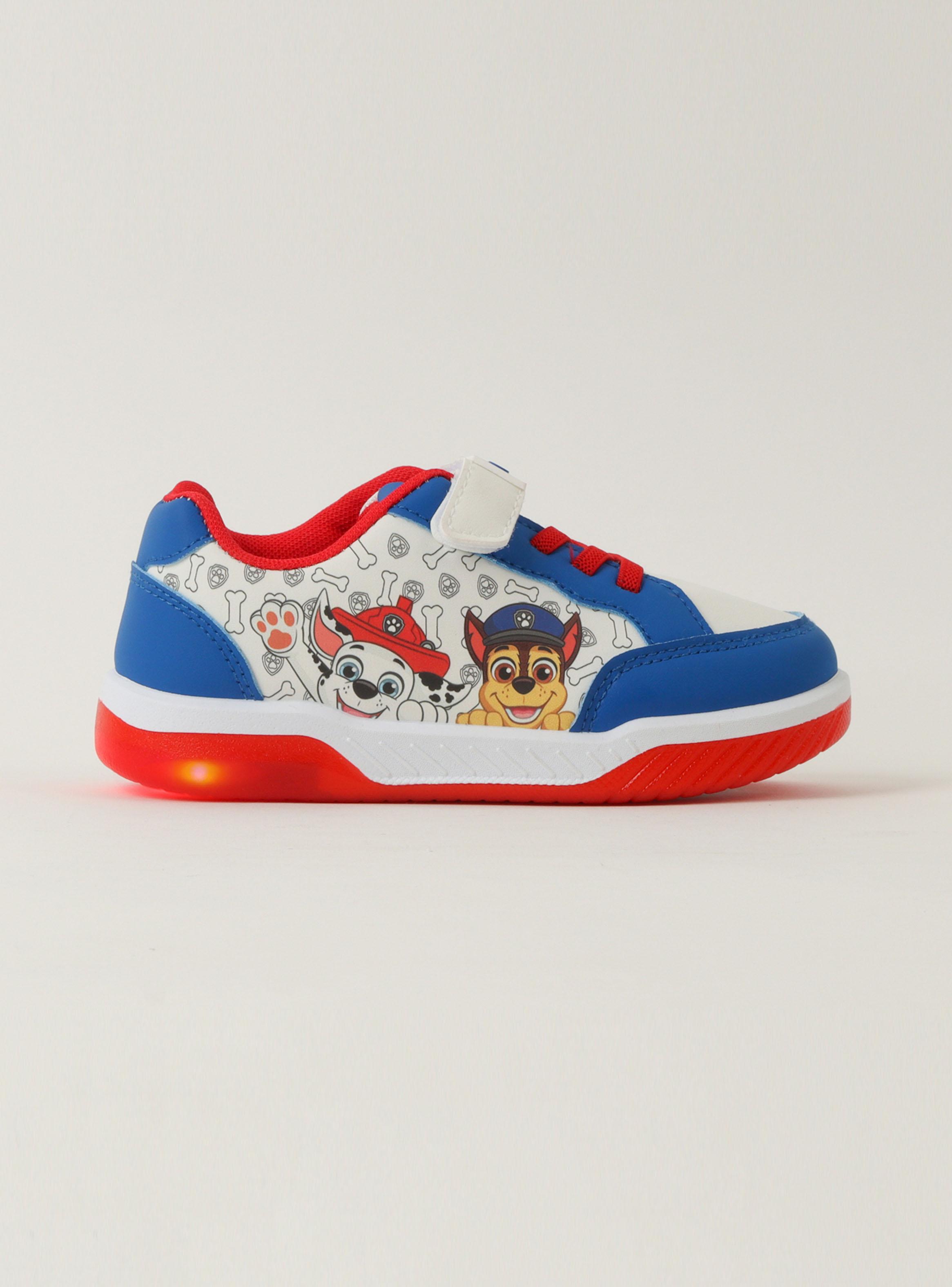 Zapatilla Urbana Luces Toddlero Hueso Print Paw Patrol Niño-0