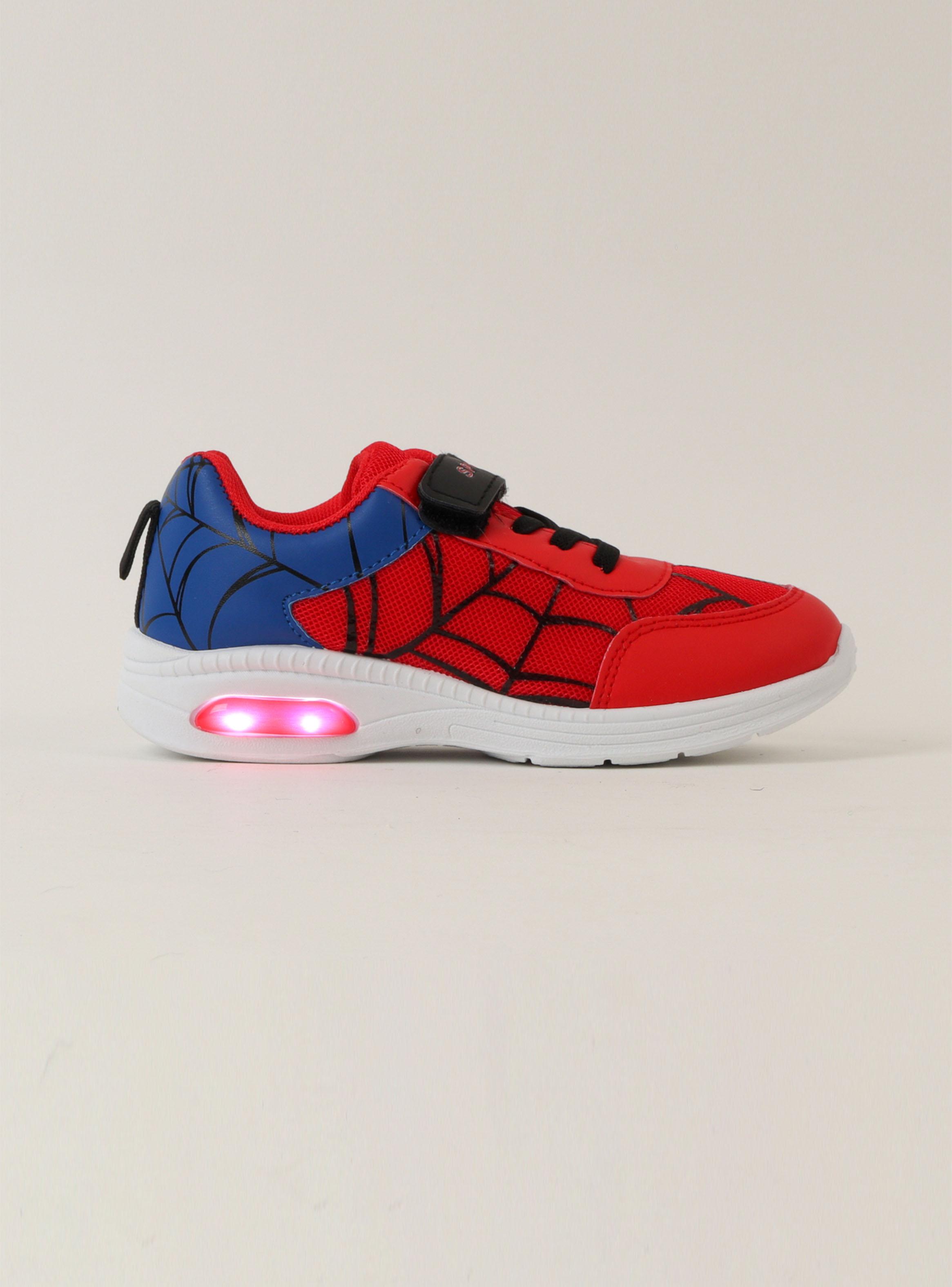 Zapatilla Urbana Niño Solo Telaraña Spiderman con Luces-0