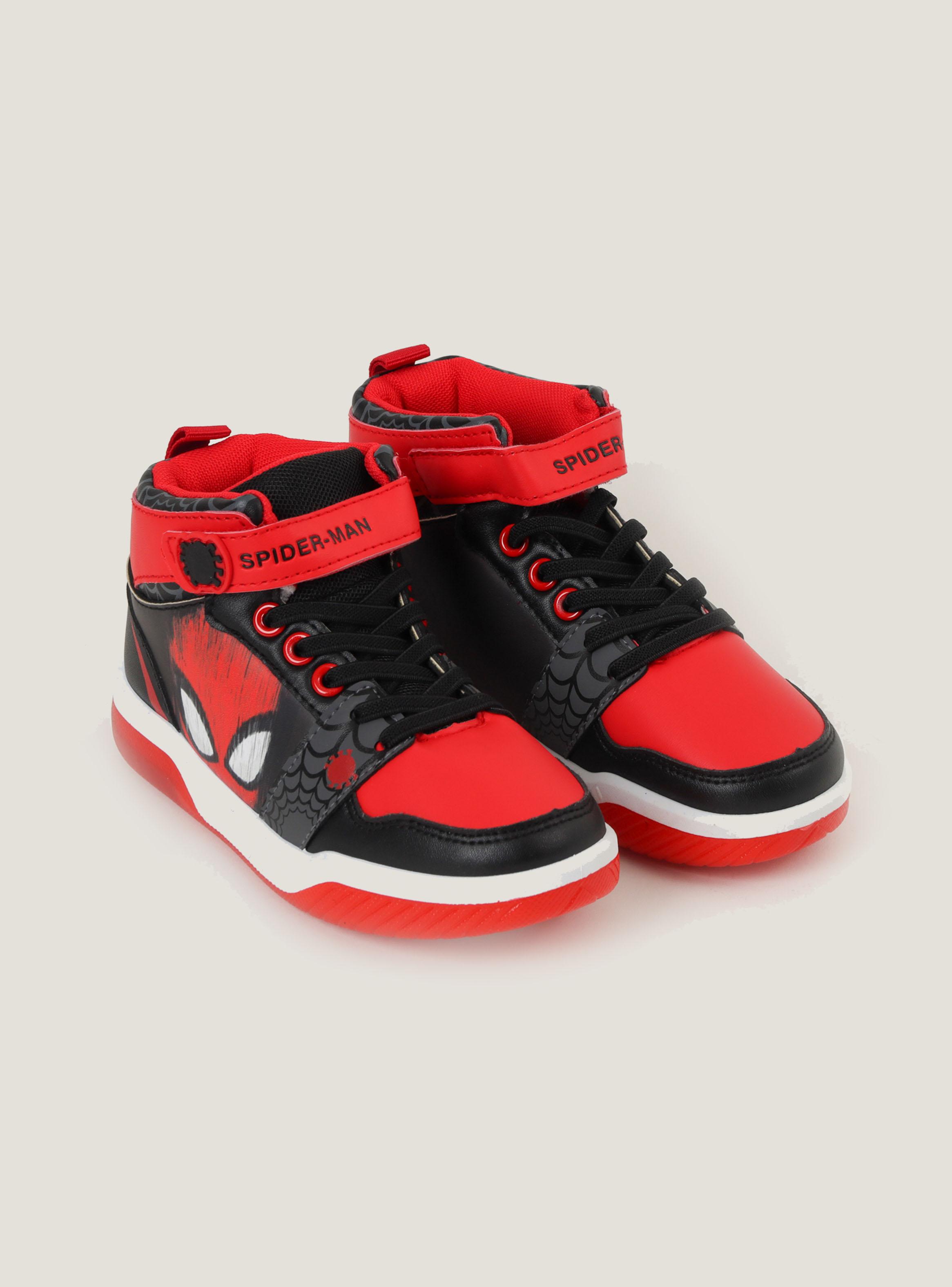 Zapatilla Urbana Rayado Spiderman con Luces Niño-1