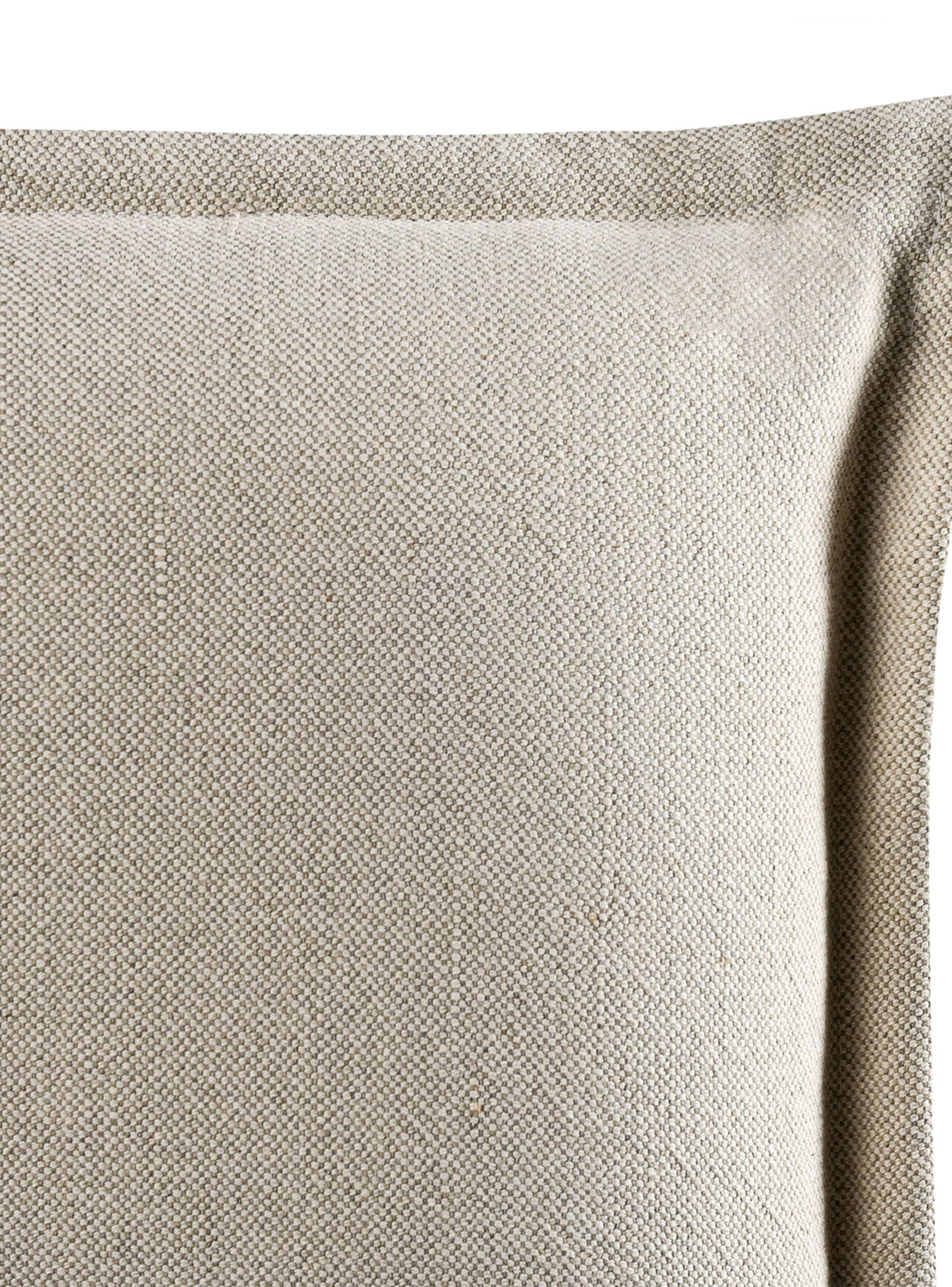 Respaldo Súper King Pestaña Lino Beige-2