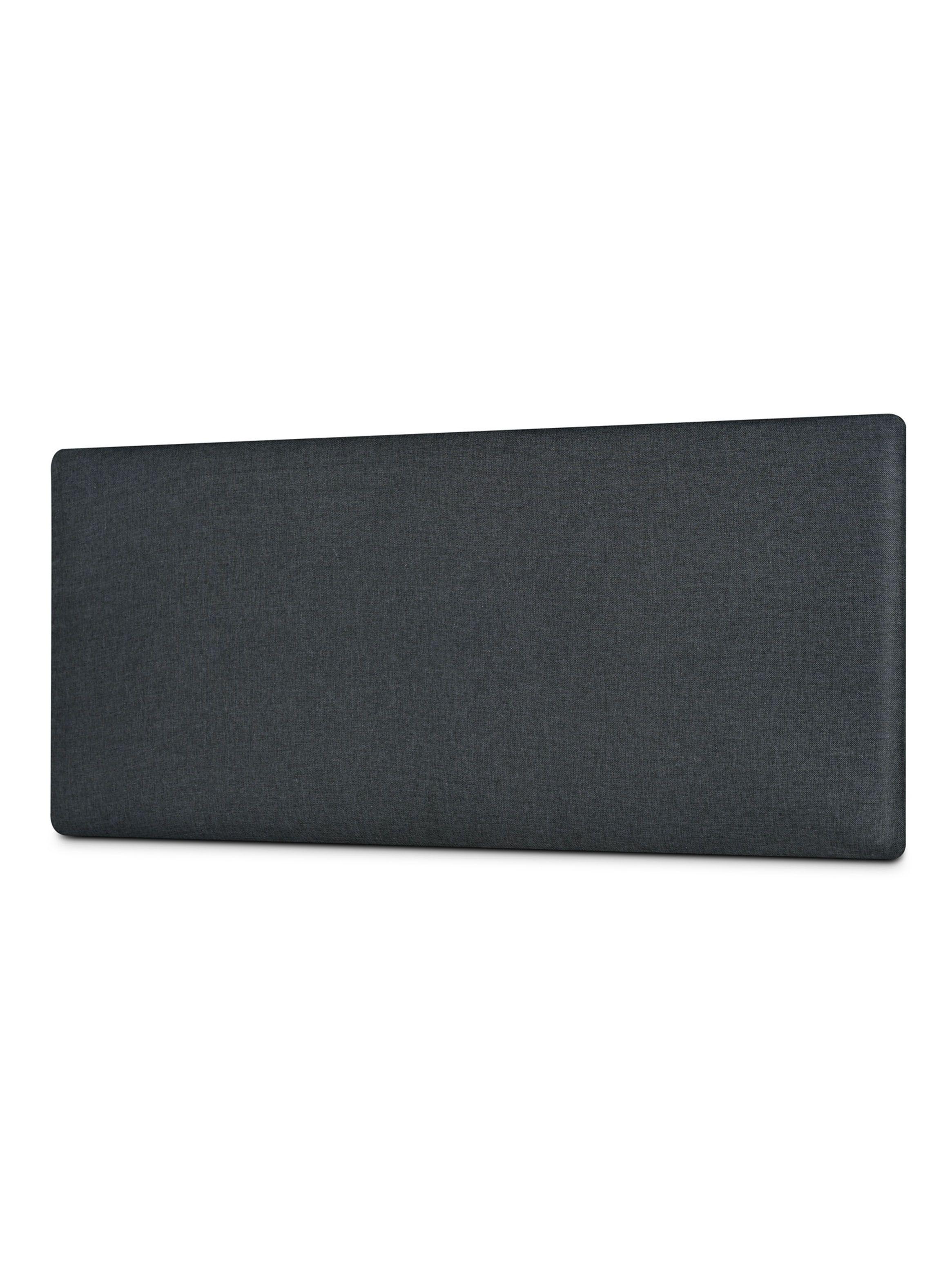 Cama Europea 2 Plazas Calm + Respaldo Wall Marengo-2