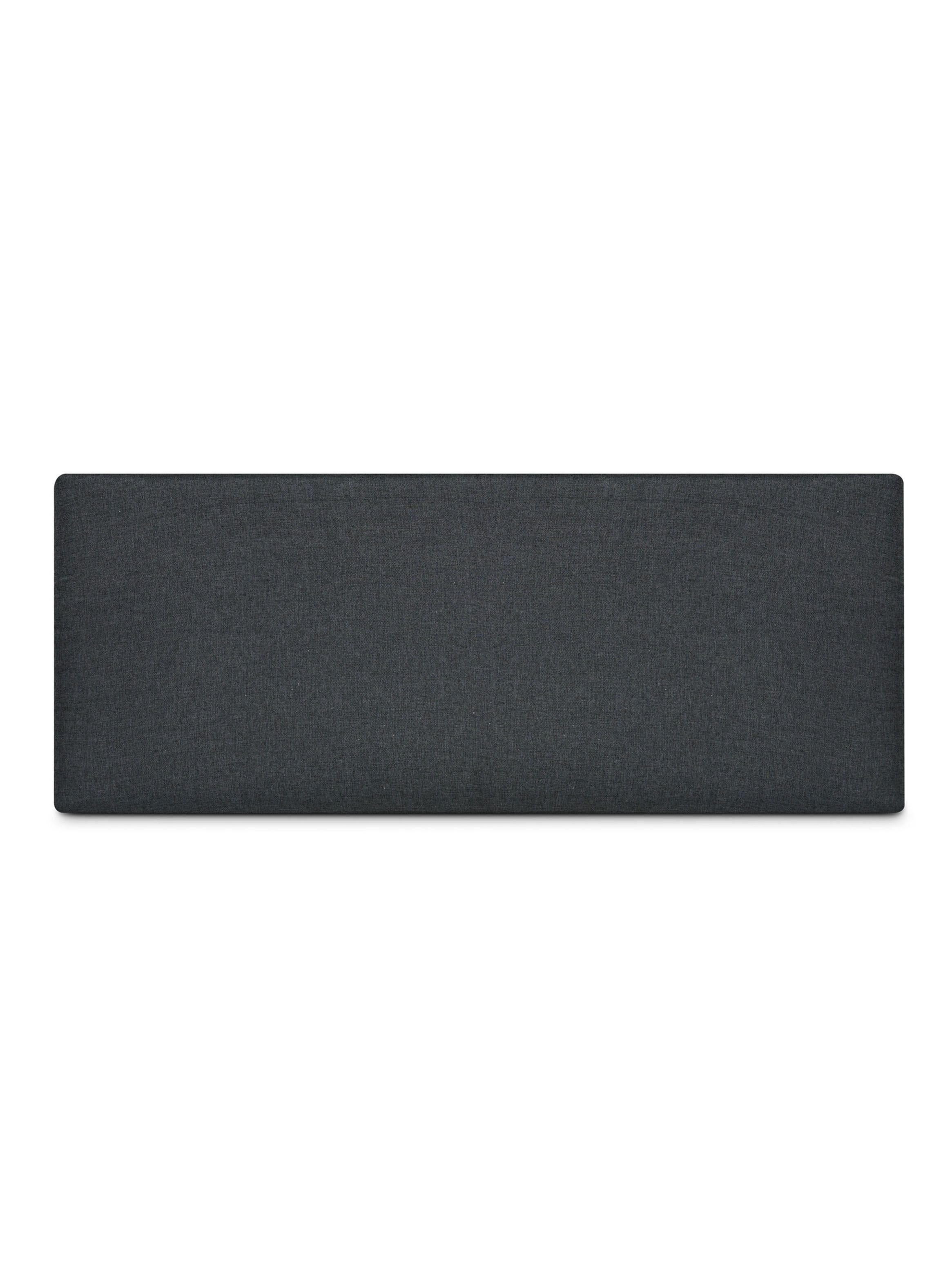 Cama Europea 2 Plazas Euro Calm + Respaldo Wall Marengo-2