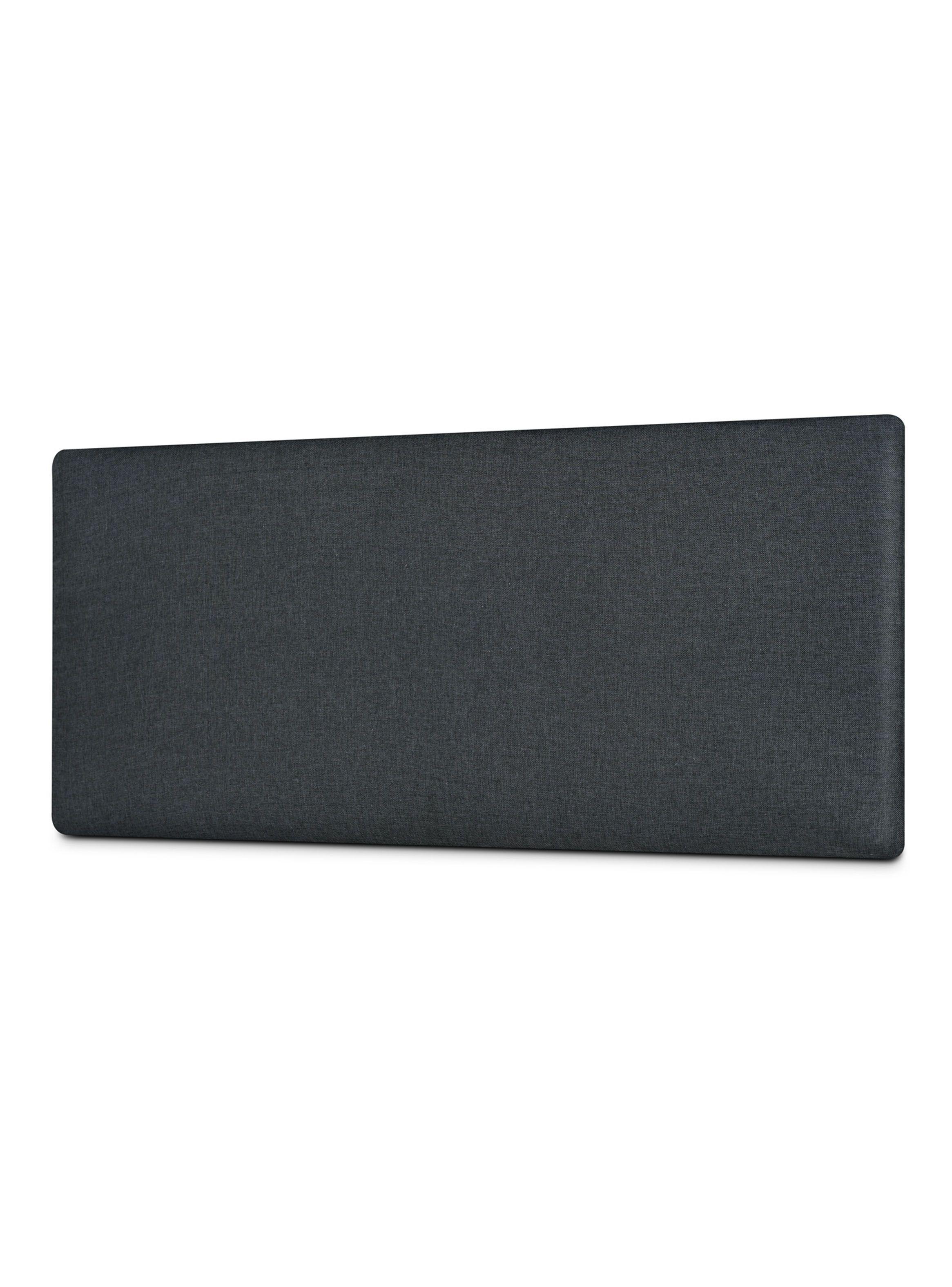 Cama Europea 2 Plazas Euro Calm + Respaldo Wall Marengo-3