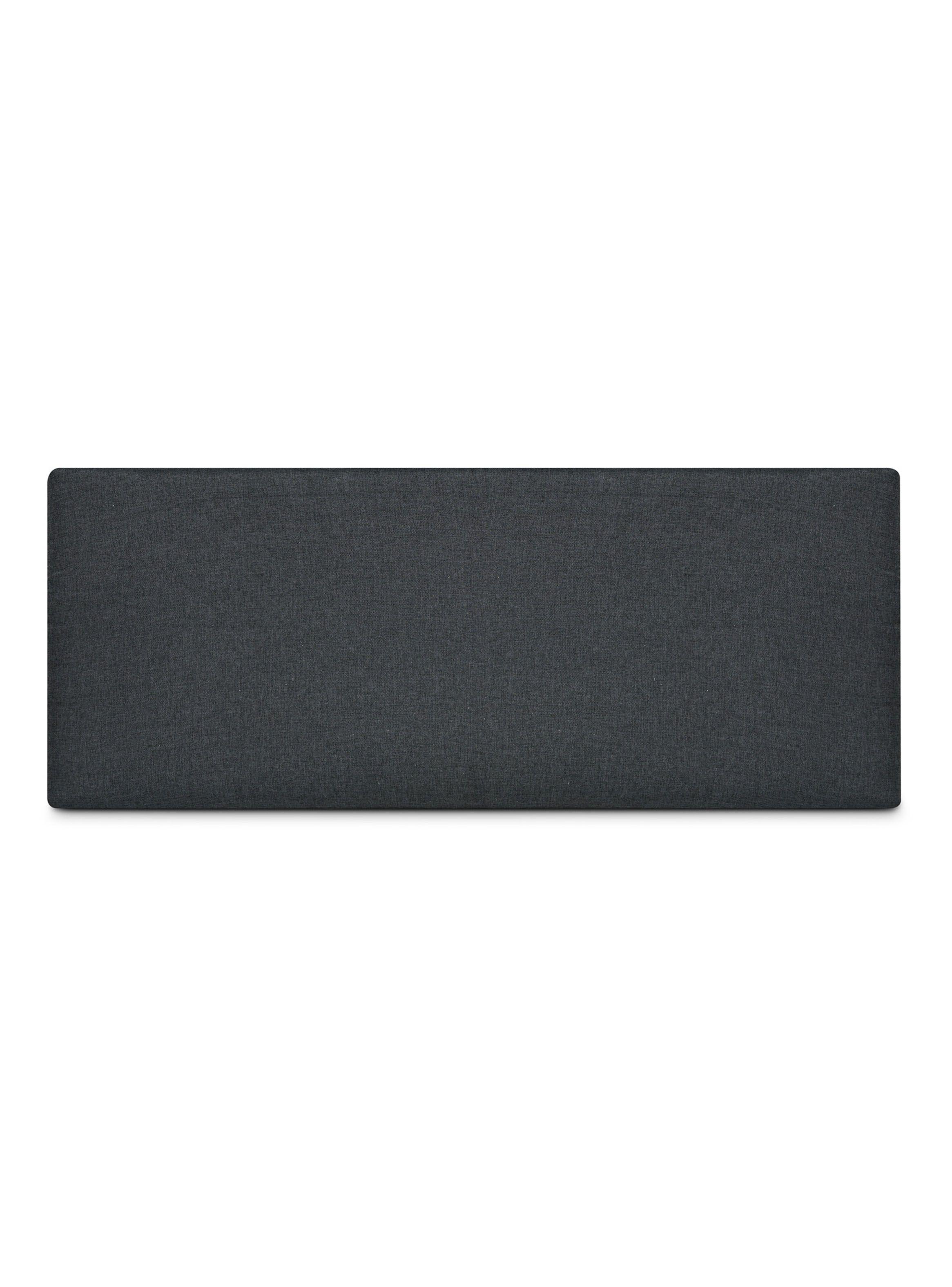 Cama Europea 2 Plazas Hybrid Cotton + Respaldo Wall Marengo-2