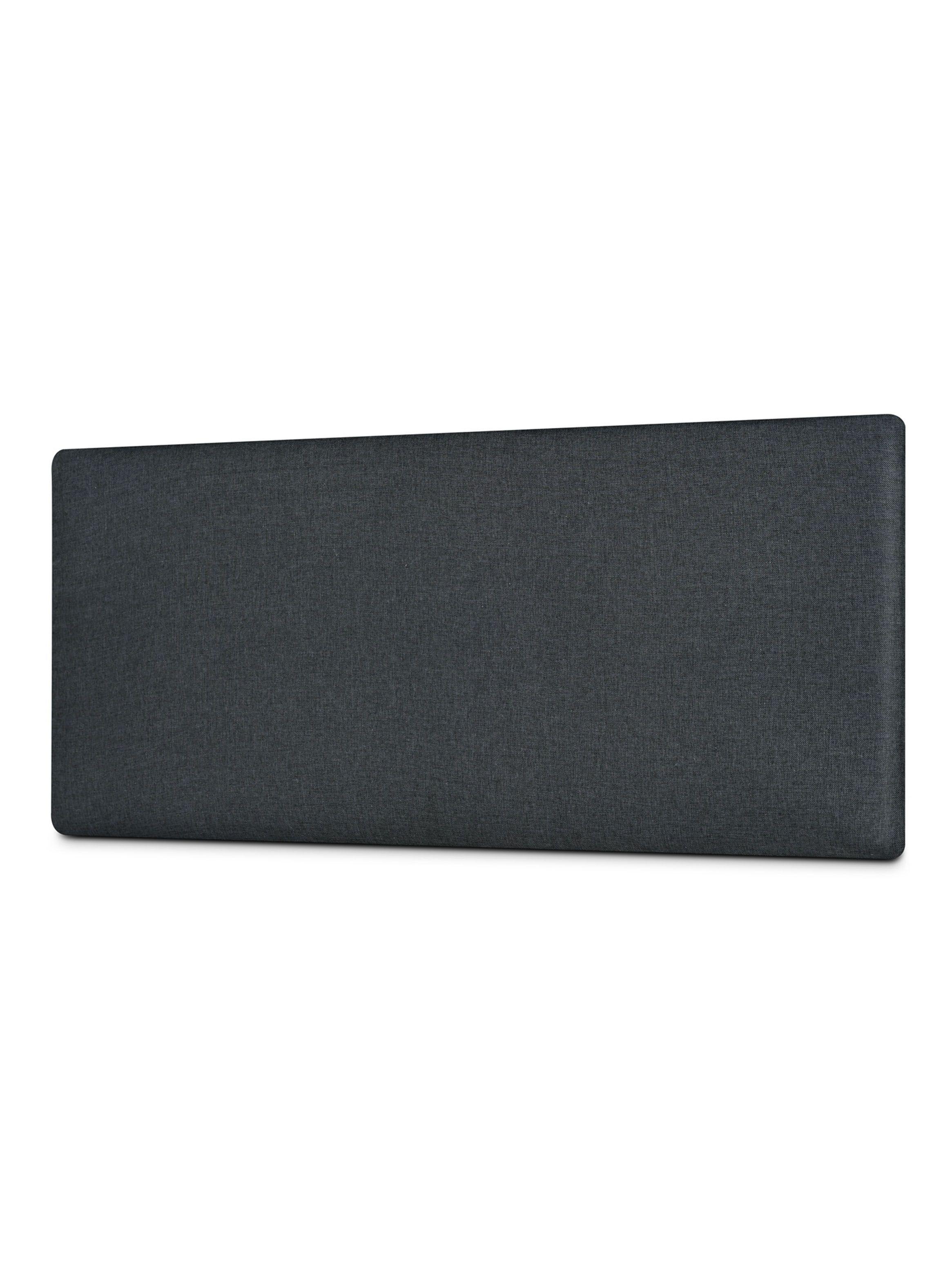 Cama Europea 2 Plazas Hybrid Cotton + Respaldo Wall Marengo-3
