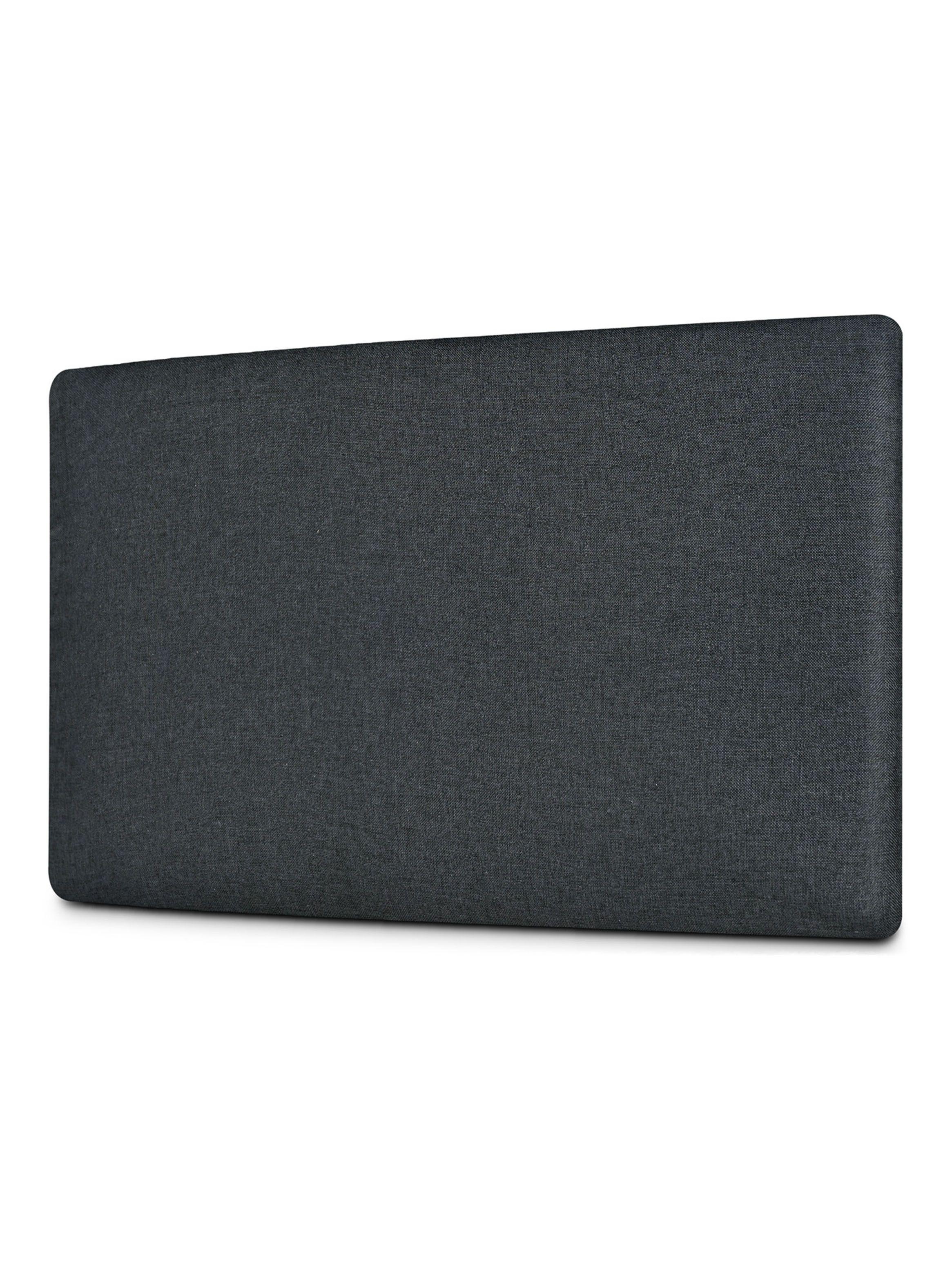 Cama Europea 1.5 Plazas Hybrid Visco + Respaldo Wall Marengo-3