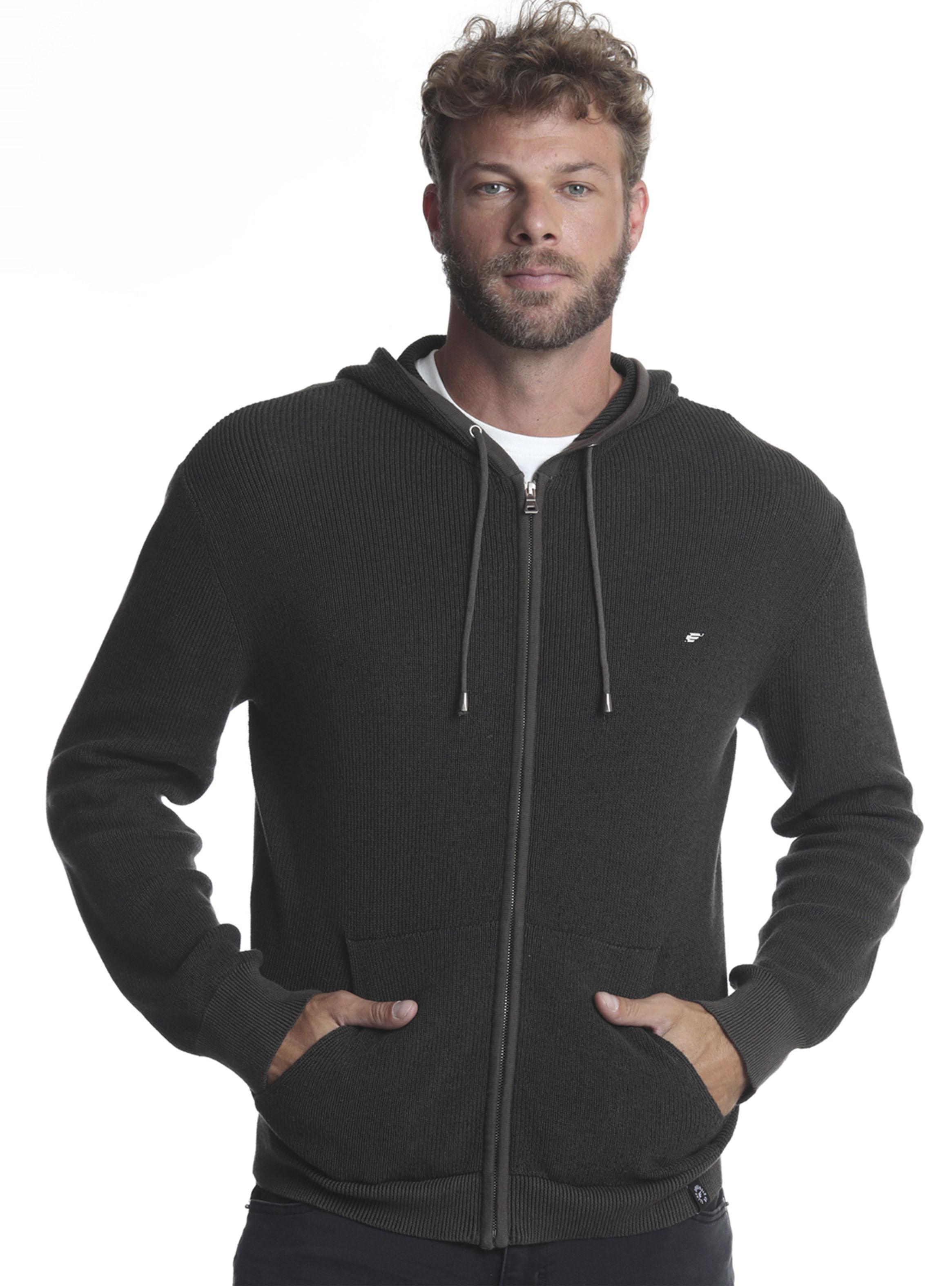 Tejido Regular Full Zipper Capucha Regular-0