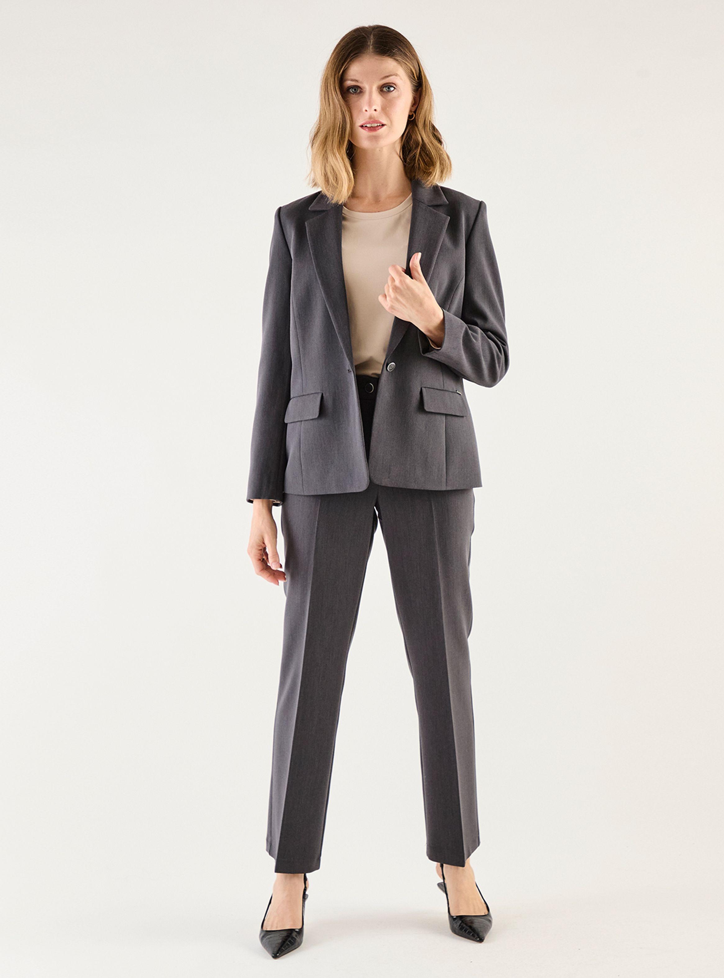 Blazer Liso Estilo Regular-3