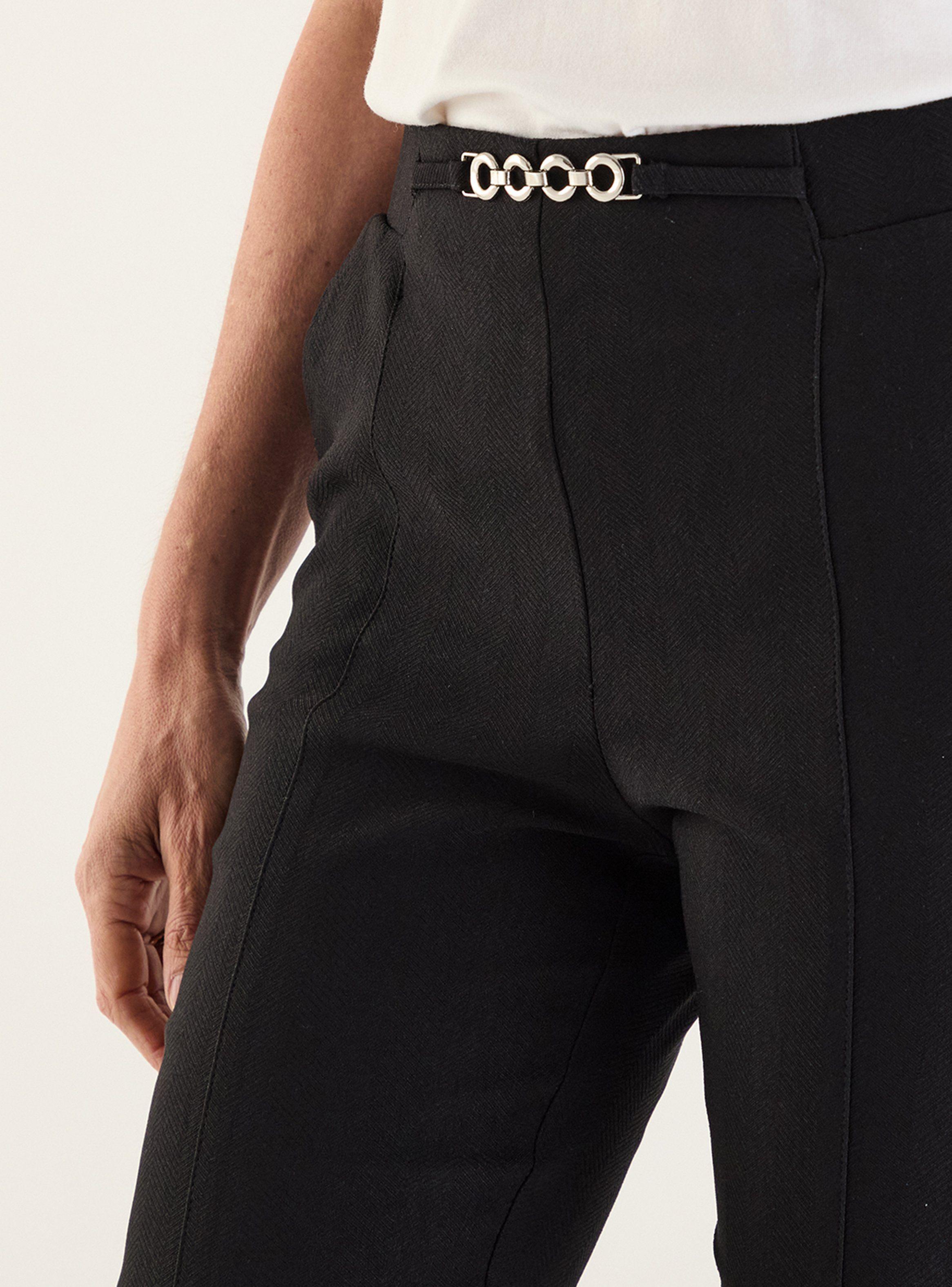 Calza Lisa Slim Fit Tiro Alto-2