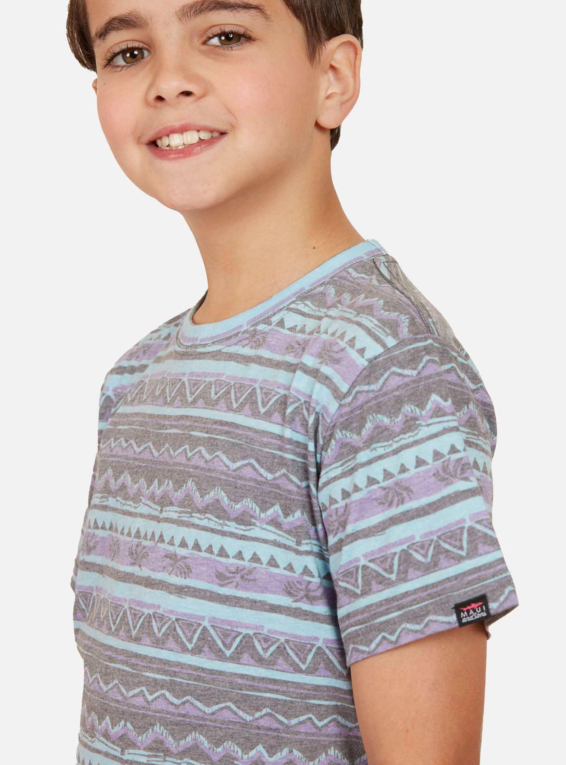 Polera Manga Corta Niño Gris-2