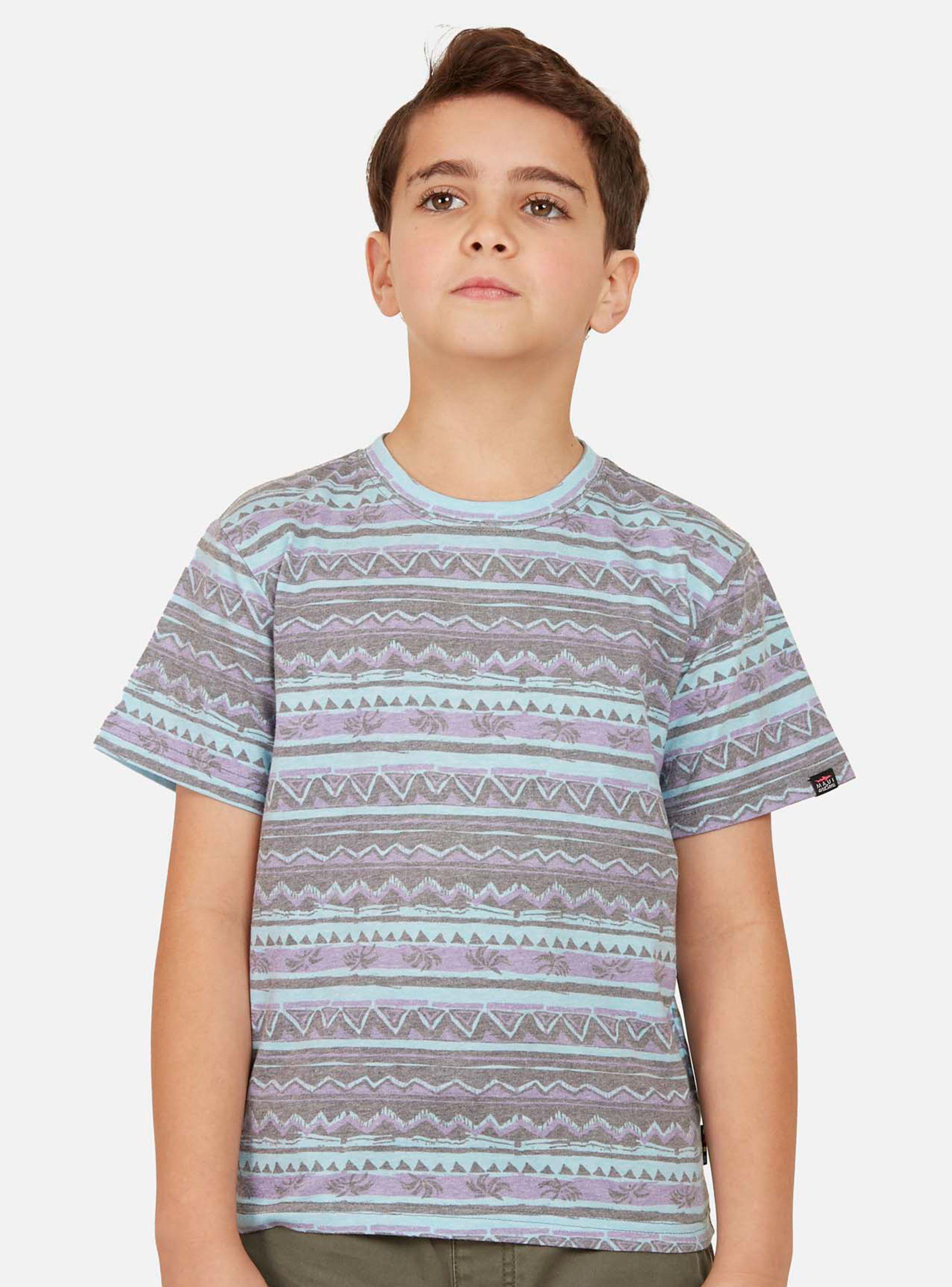 Polera Manga Corta Niño Gris-0