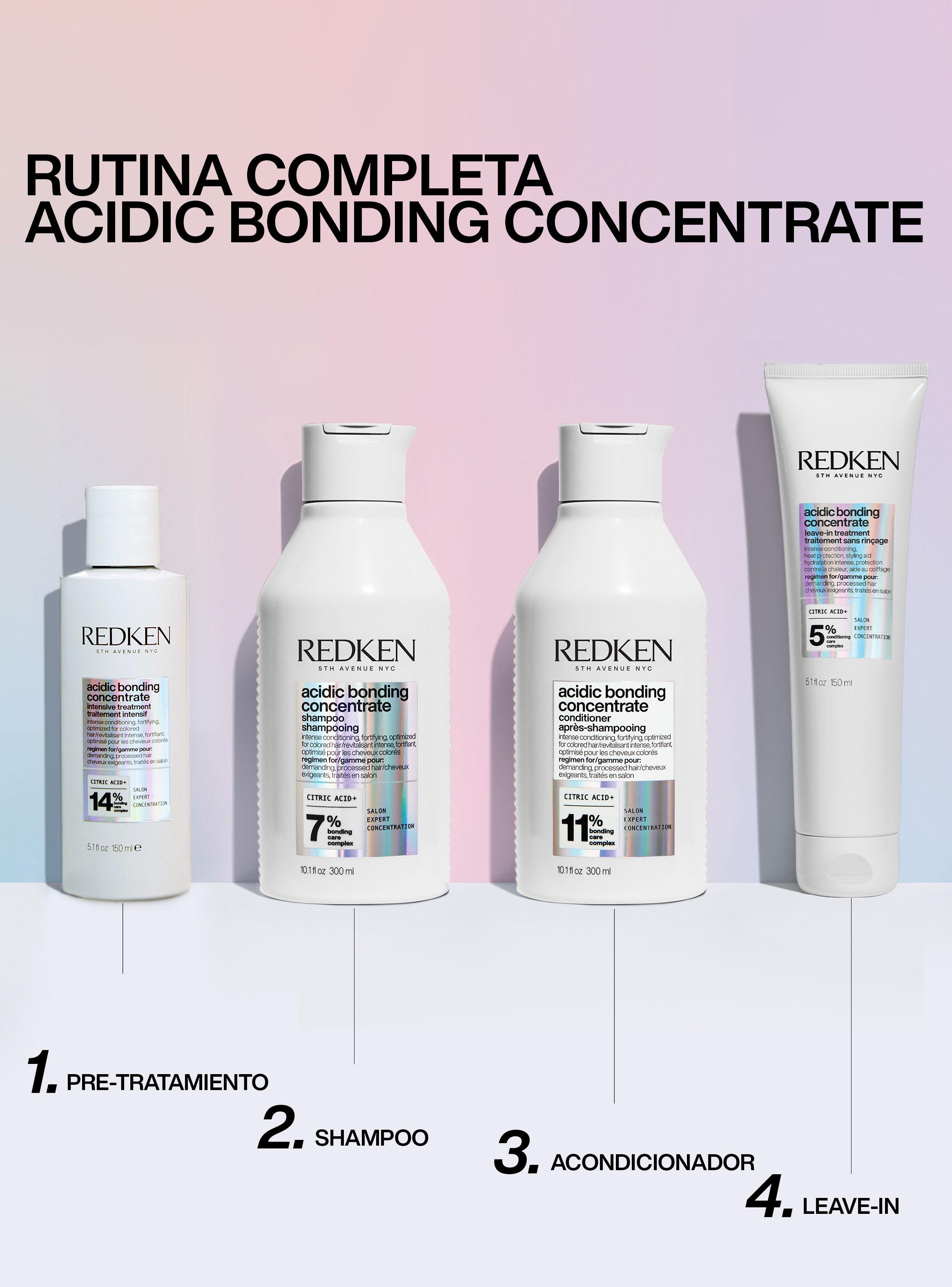 Shampoo sin sulfatos ABC Reparación Total Cabello Dañado Acidic Bonding Concentrate 300ml-4