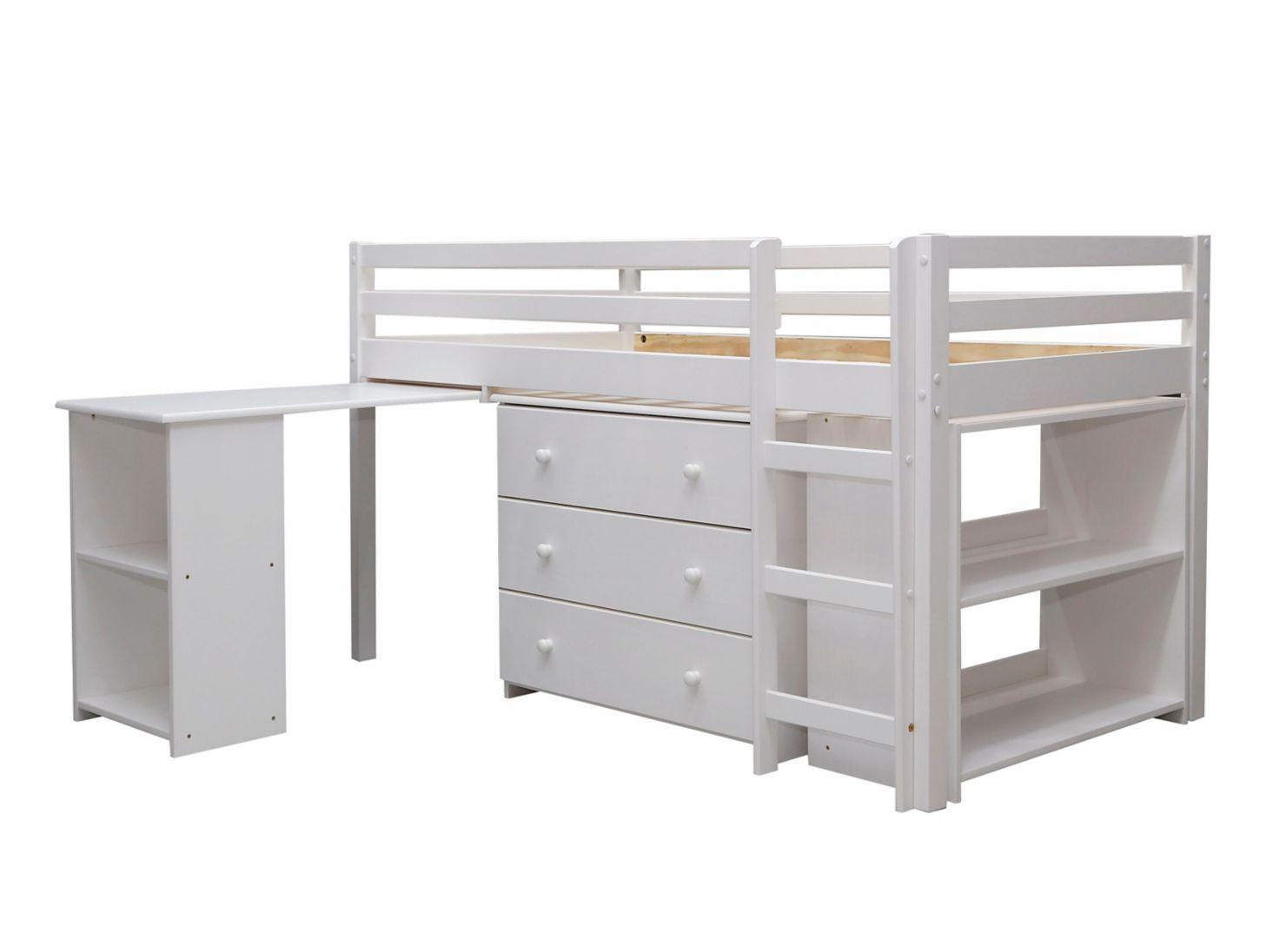 Camarote Multifuncional Studio 1.5 Plazas Blanco-0