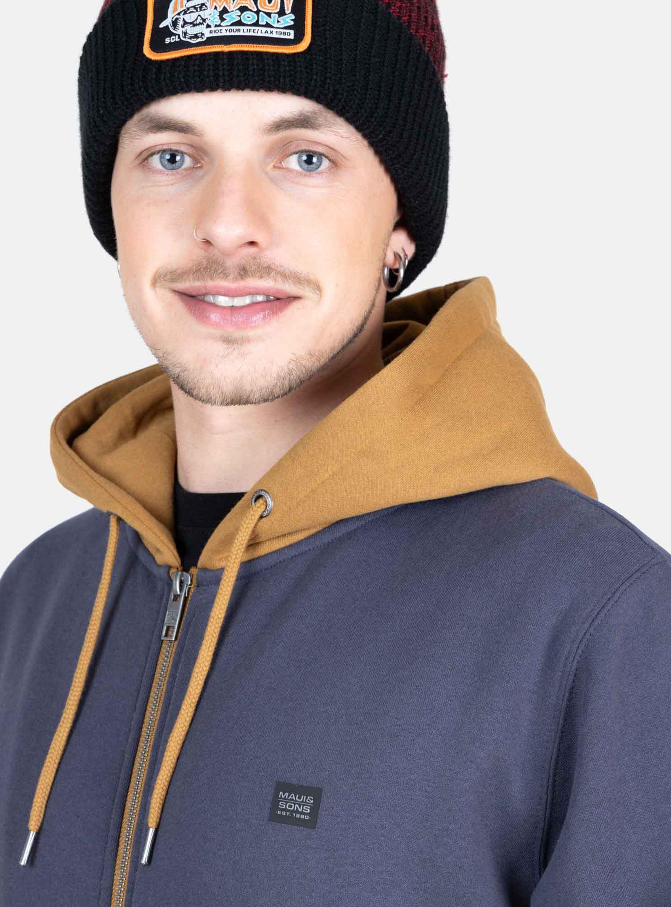 Polerón Fullzipper Capucha Bicolor-2