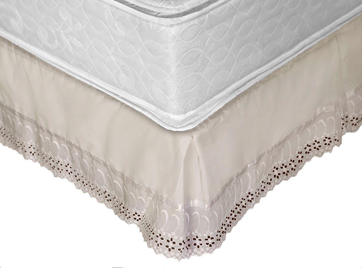 Faldón Mallorca Súper King Beige 144 Hilos-1