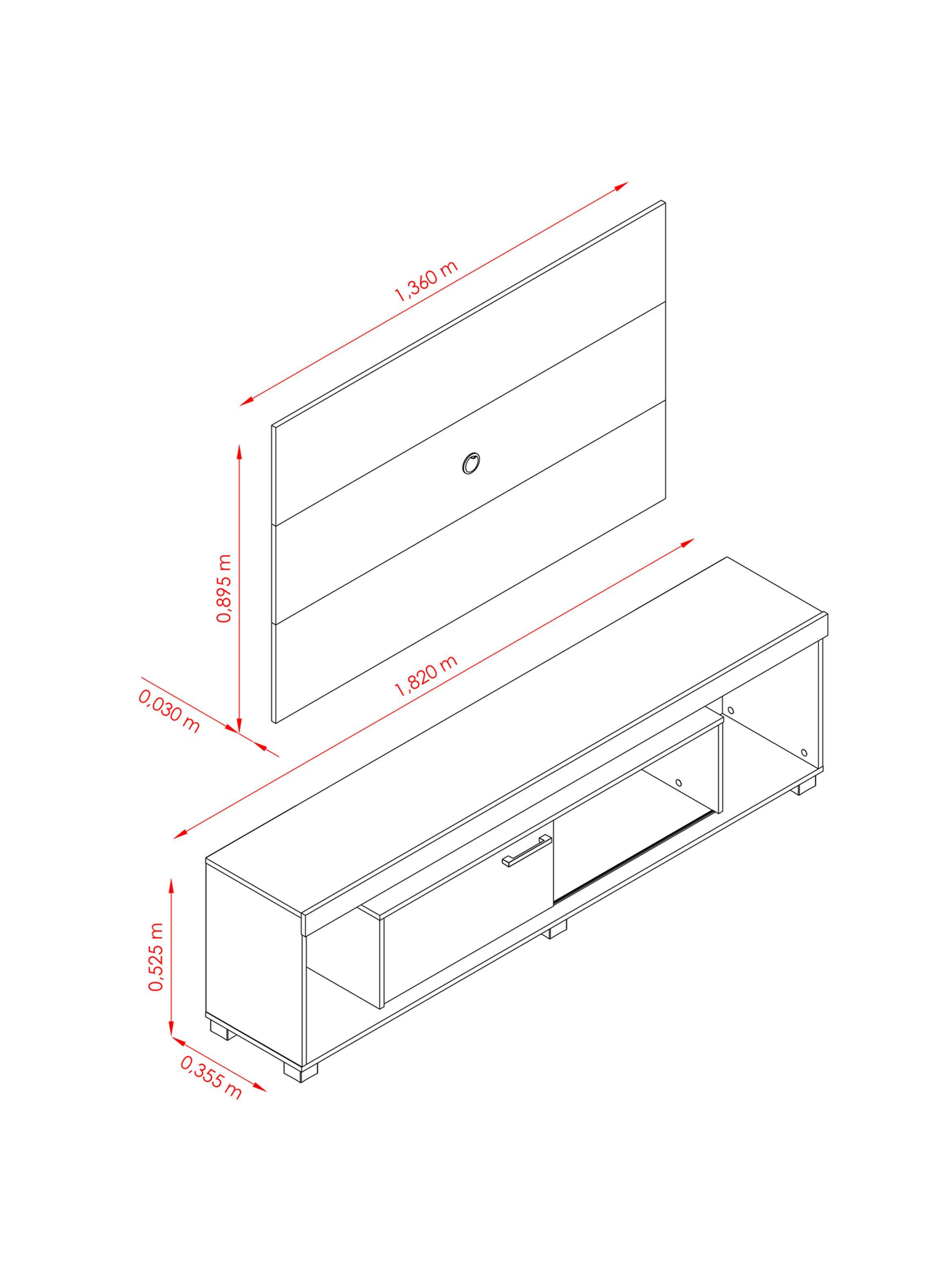 Rack TV 55" Tomaz-3