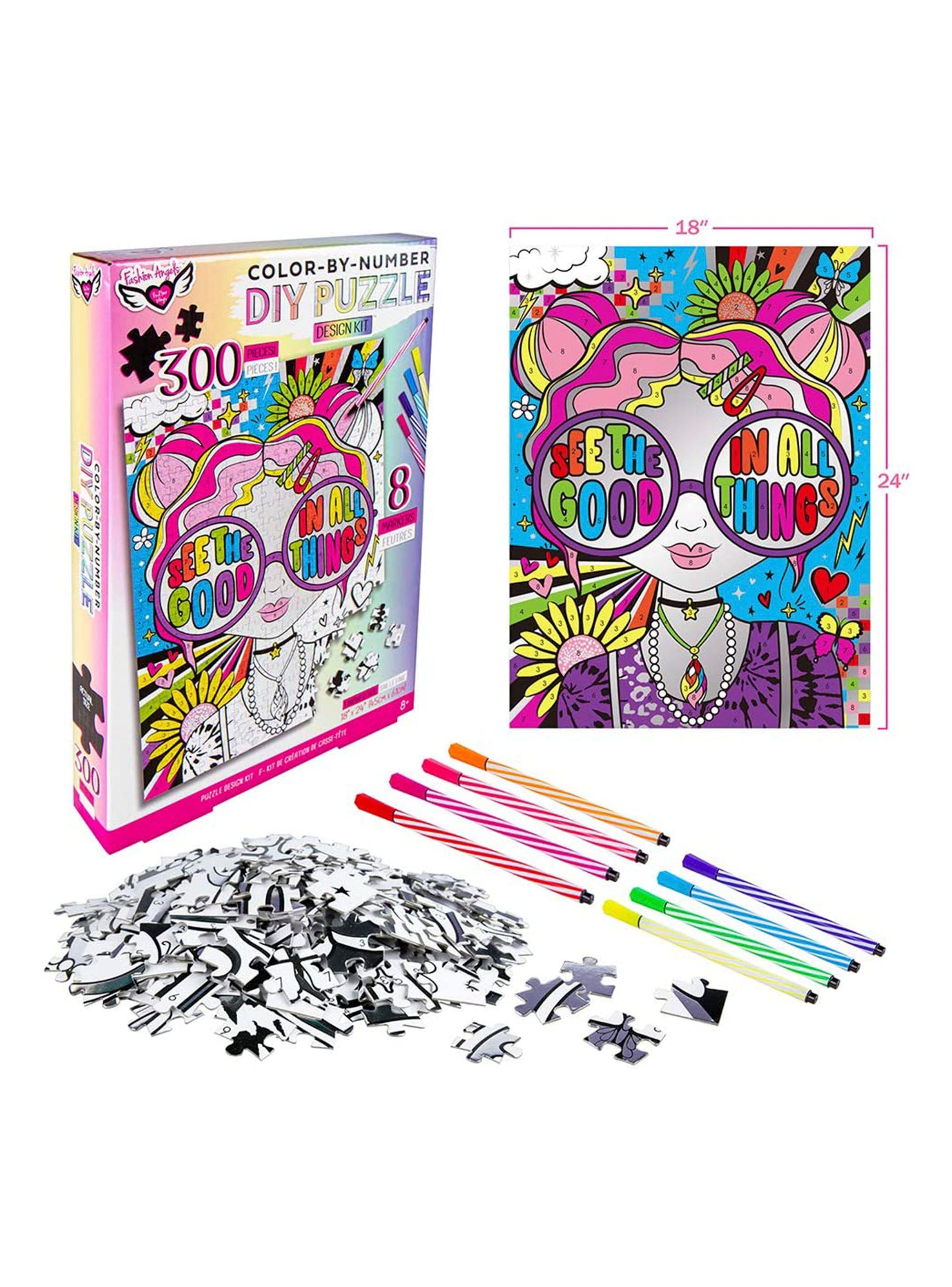 Set de Puzzle Coloreable Fashion Angels FA12719-2