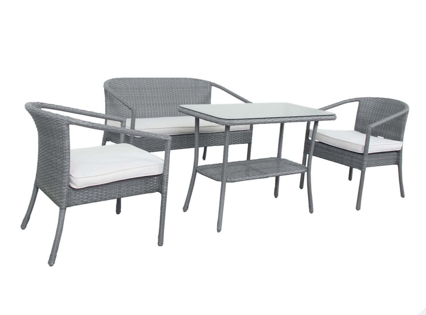 Juego de Living Terraza San Juan Sofá 2C + 2 Sillones 1C + Mesa de Centro Attimo-0