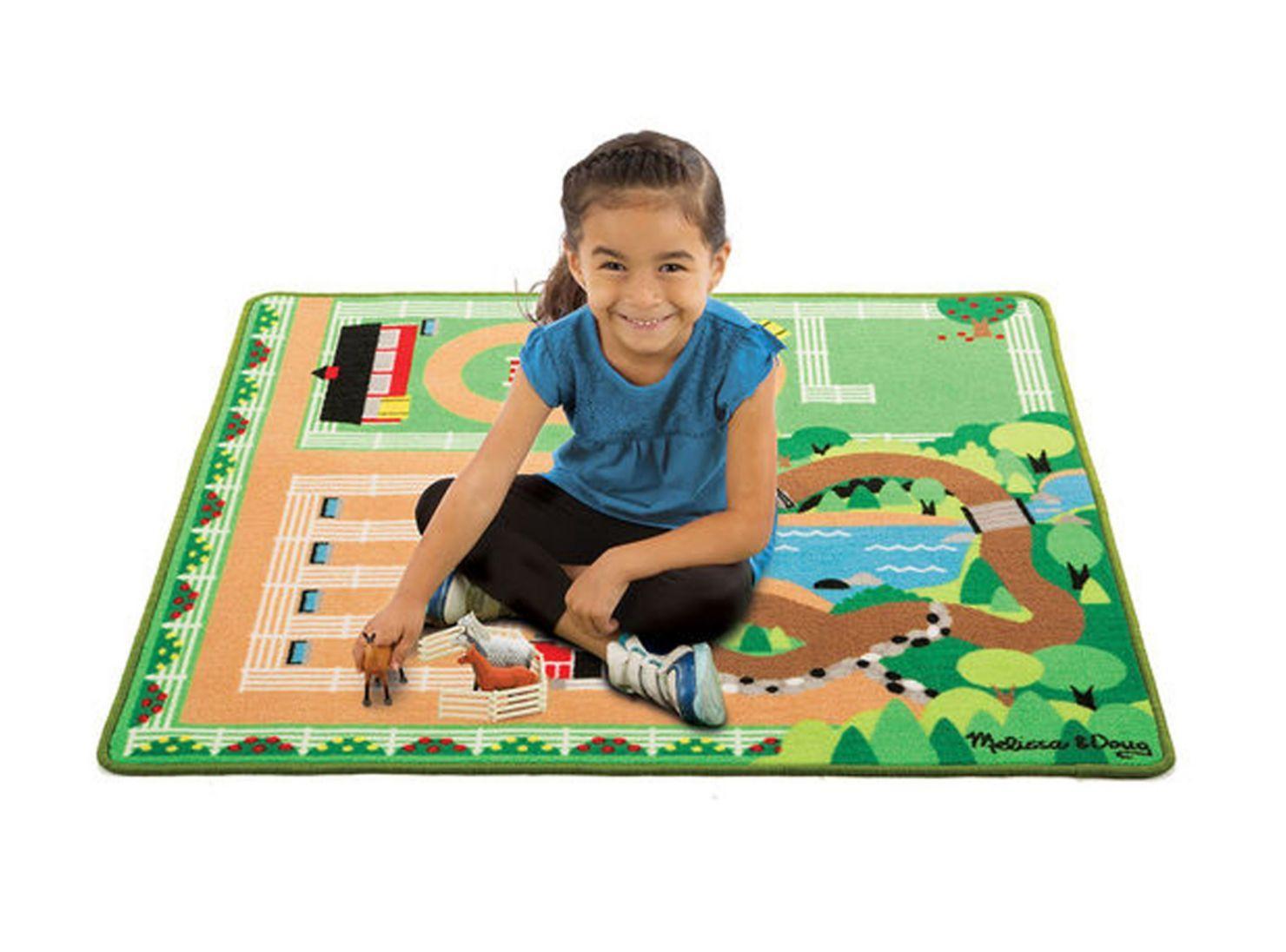 Melissa & Doug Alfombra rancho de caballos Caramba-3