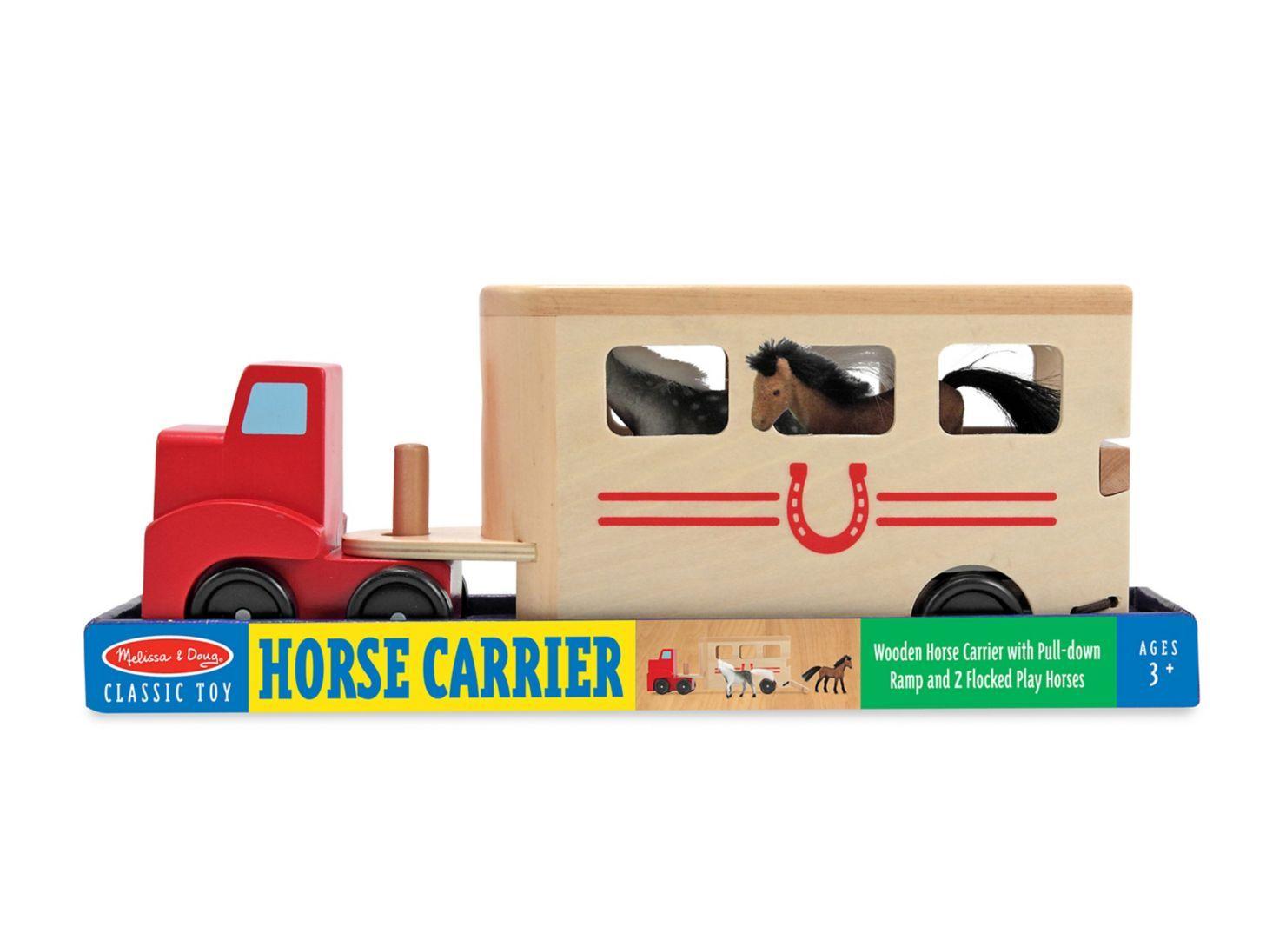 Melissa & Doug Camión de carga caballos Caramba-1