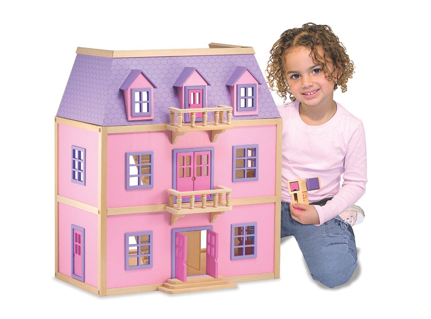 Melissa Caramba & Doug Gran Casa de Madera Rosada-2