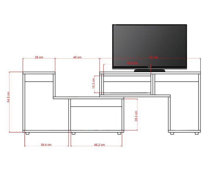 Rack TuHome Extensible TV 40'' Beijing TuHome-2
