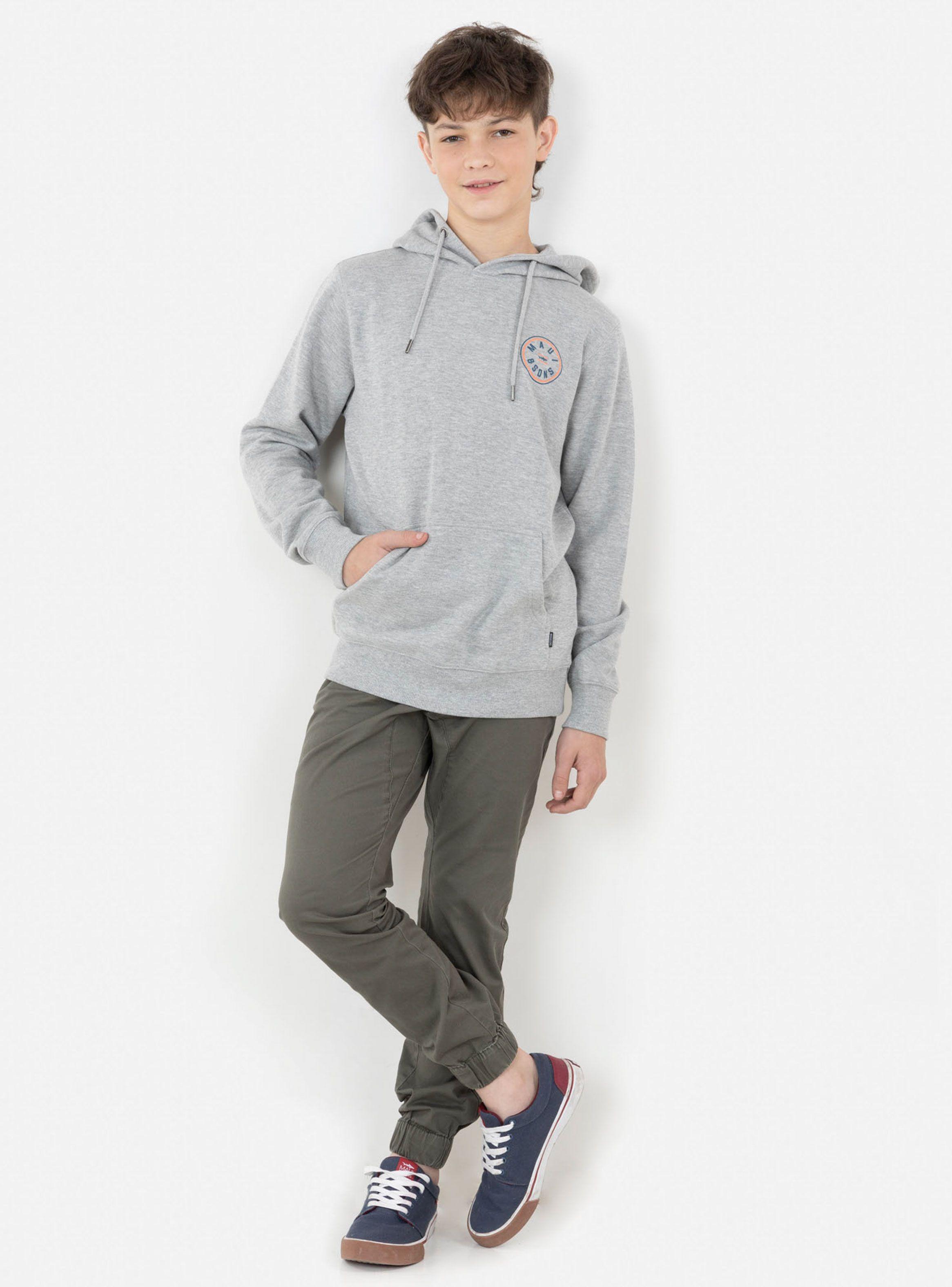 Polerón Canguro Mel Gris-3