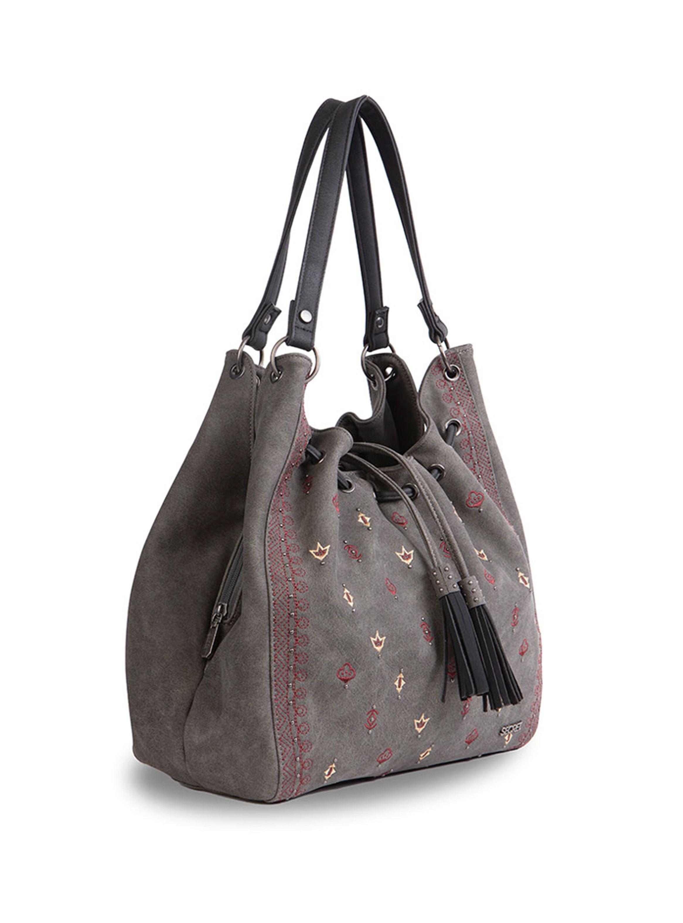 Cartera de Hombro Secret Shoulder Bag L3dv Gris-Mostaza-2