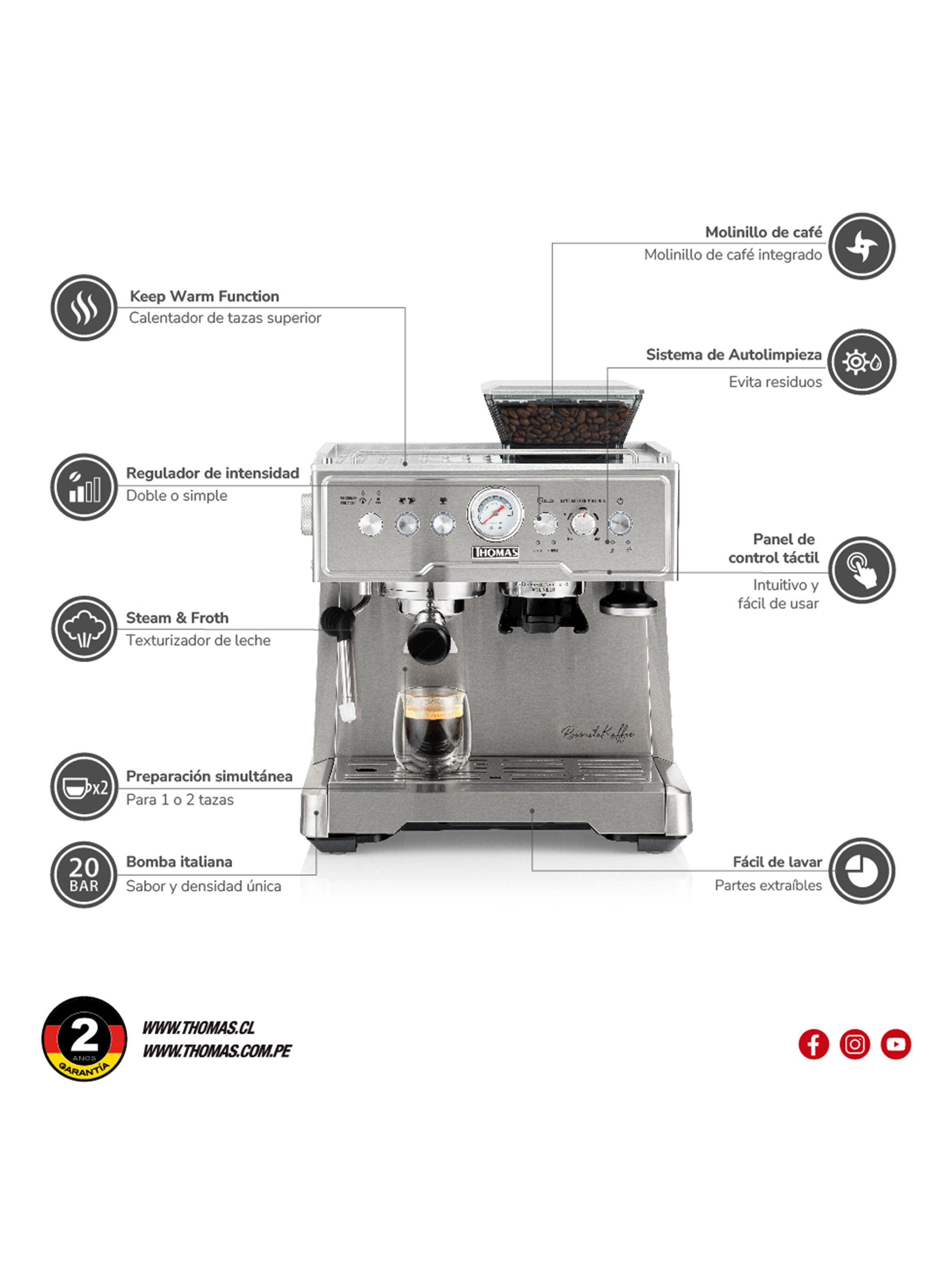 Cafetera Espresso Automática BaristaKaffee TH-170EMi-2
