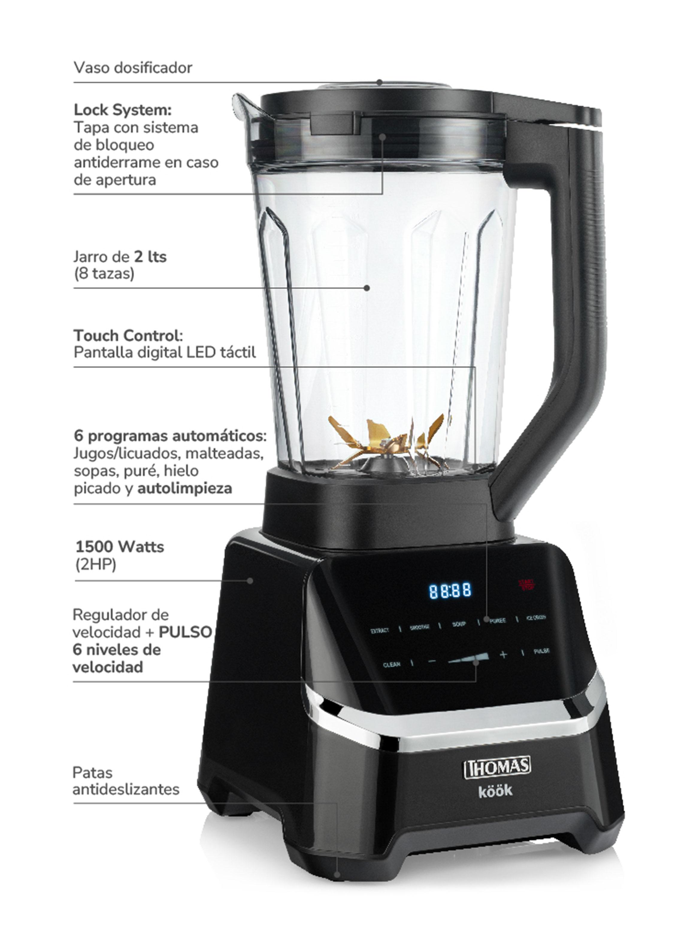 Licuadora 1500W Kook Pro 2HP TH-860D-5