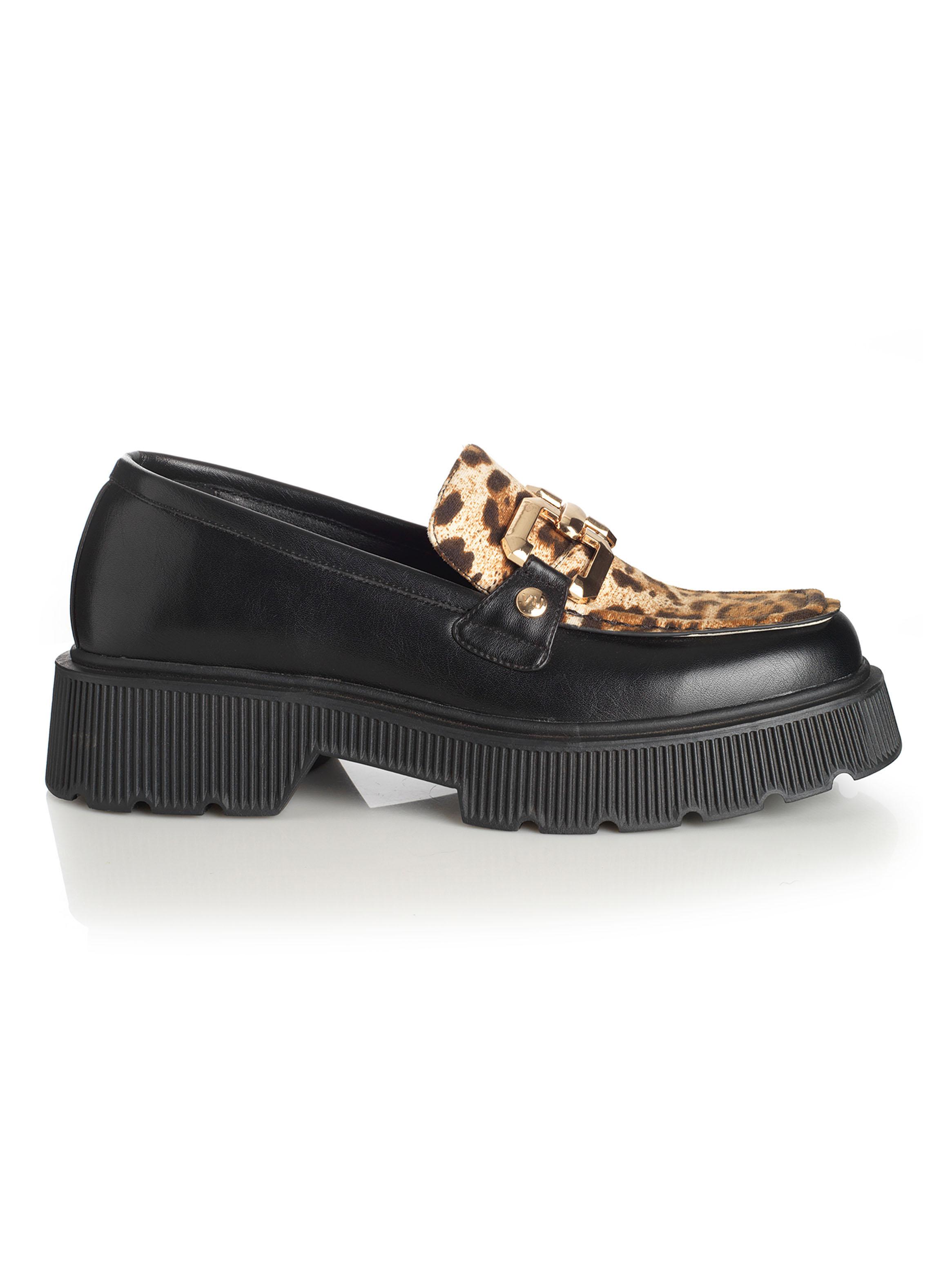 Mocasín Detalle Animal Print Mujer-0