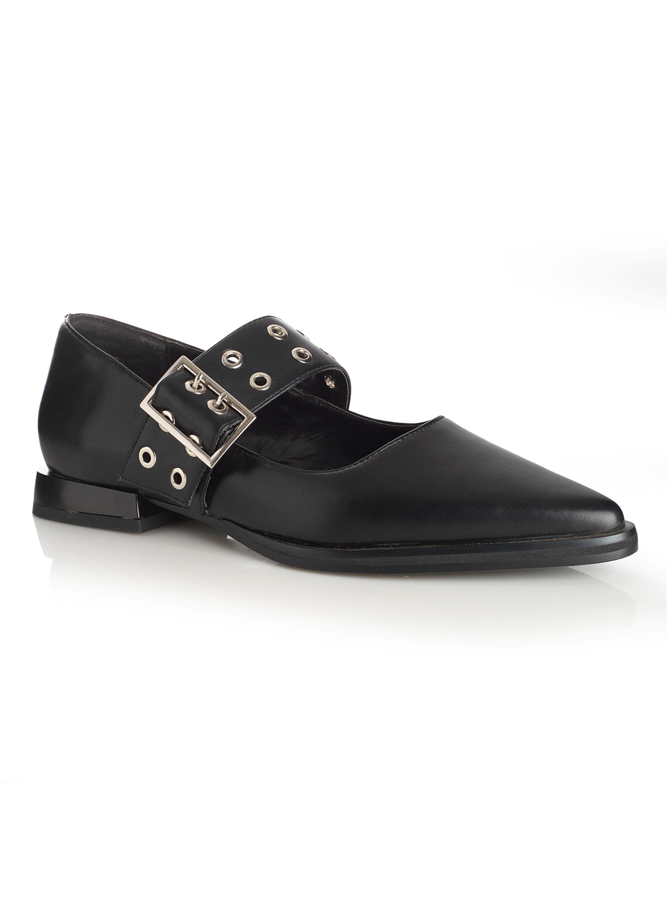 Zapato de Vestir en Punta con Correa Mujer-1