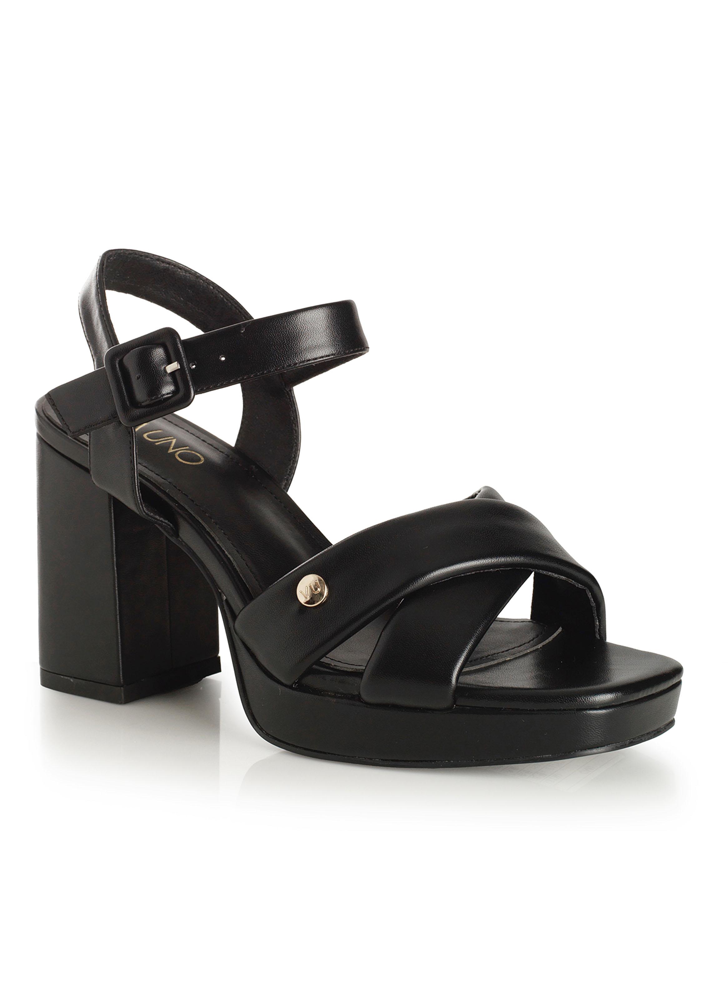 Sandalia de Vestir Taco Alto Cuadrado Mujer-1