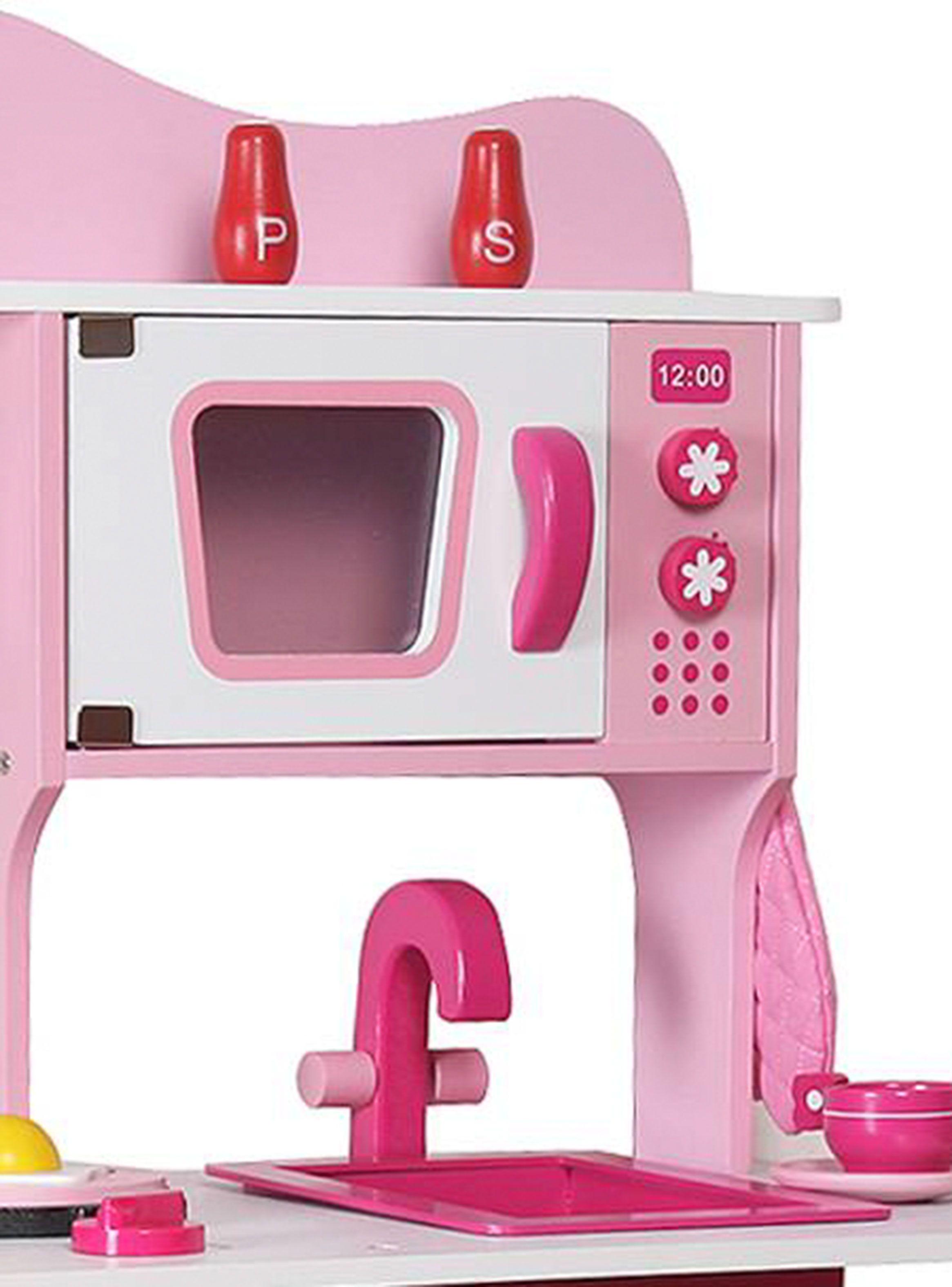 Juguete Kidscool Mini Hogar Cocina Madera Rose-2