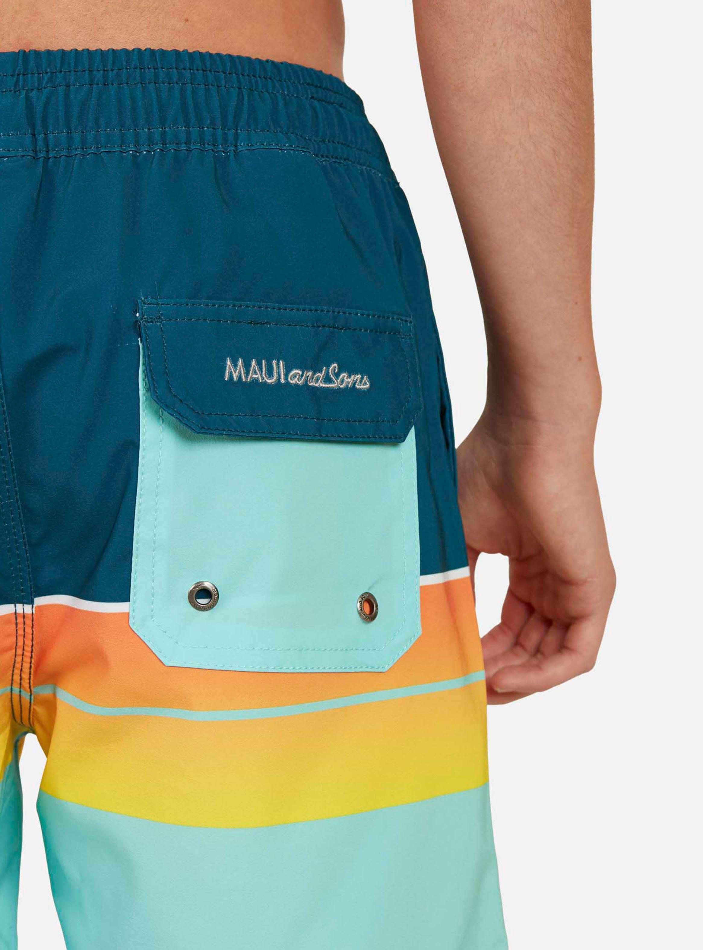 Traje de Baño Franjas Multicolor Niño-2