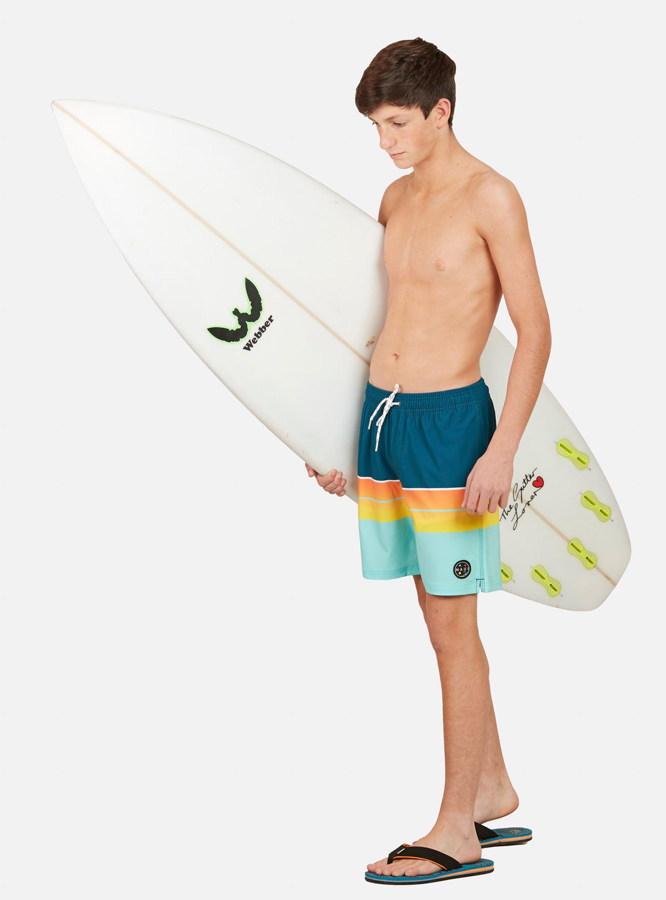 Traje de Baño Franjas Multicolor Niño-3