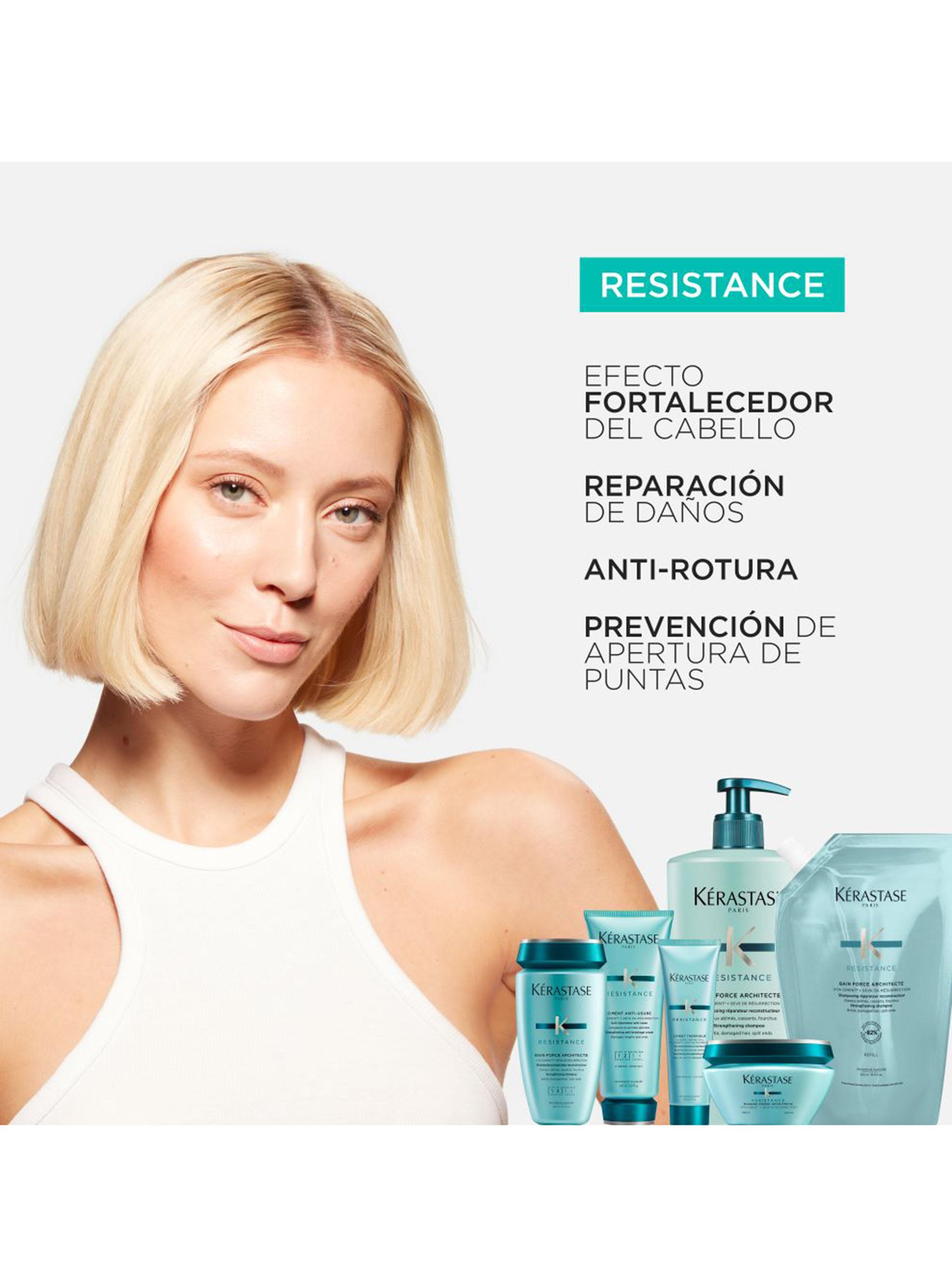 Shampoo XL Fortalecedor Cabello Frágil Y Debilitado Bain Force Architecte Resistance 500ml-4