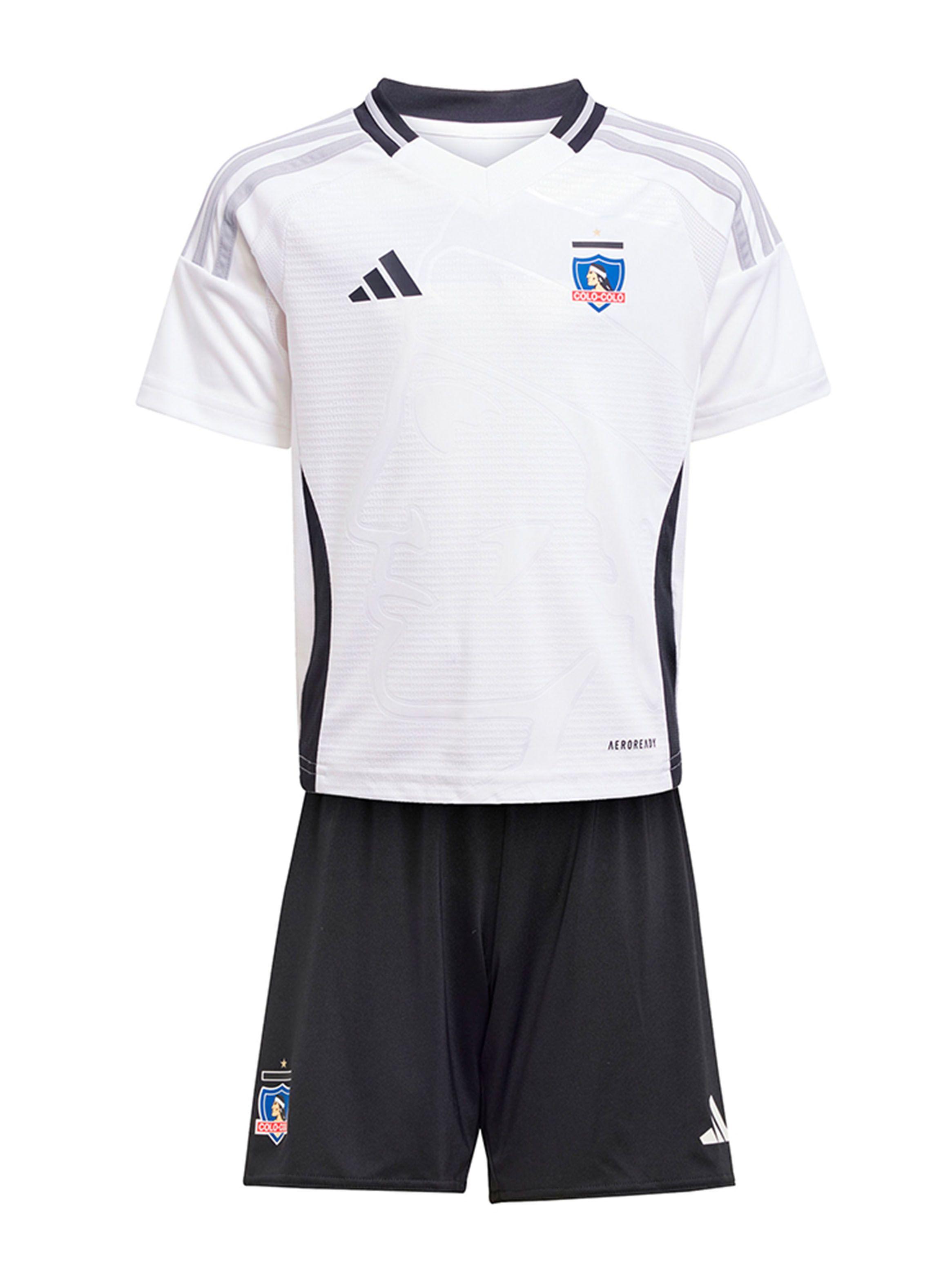 Conjunto de Fútbol Camiseta -Short Jr Local Colo Colo 2025-2