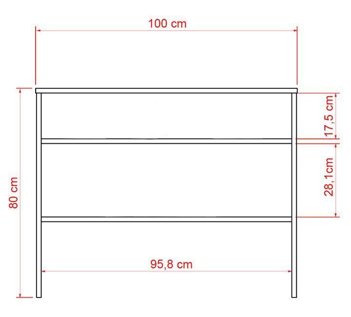 Arrimo TuHome Beijing 100x30x80 cm-2